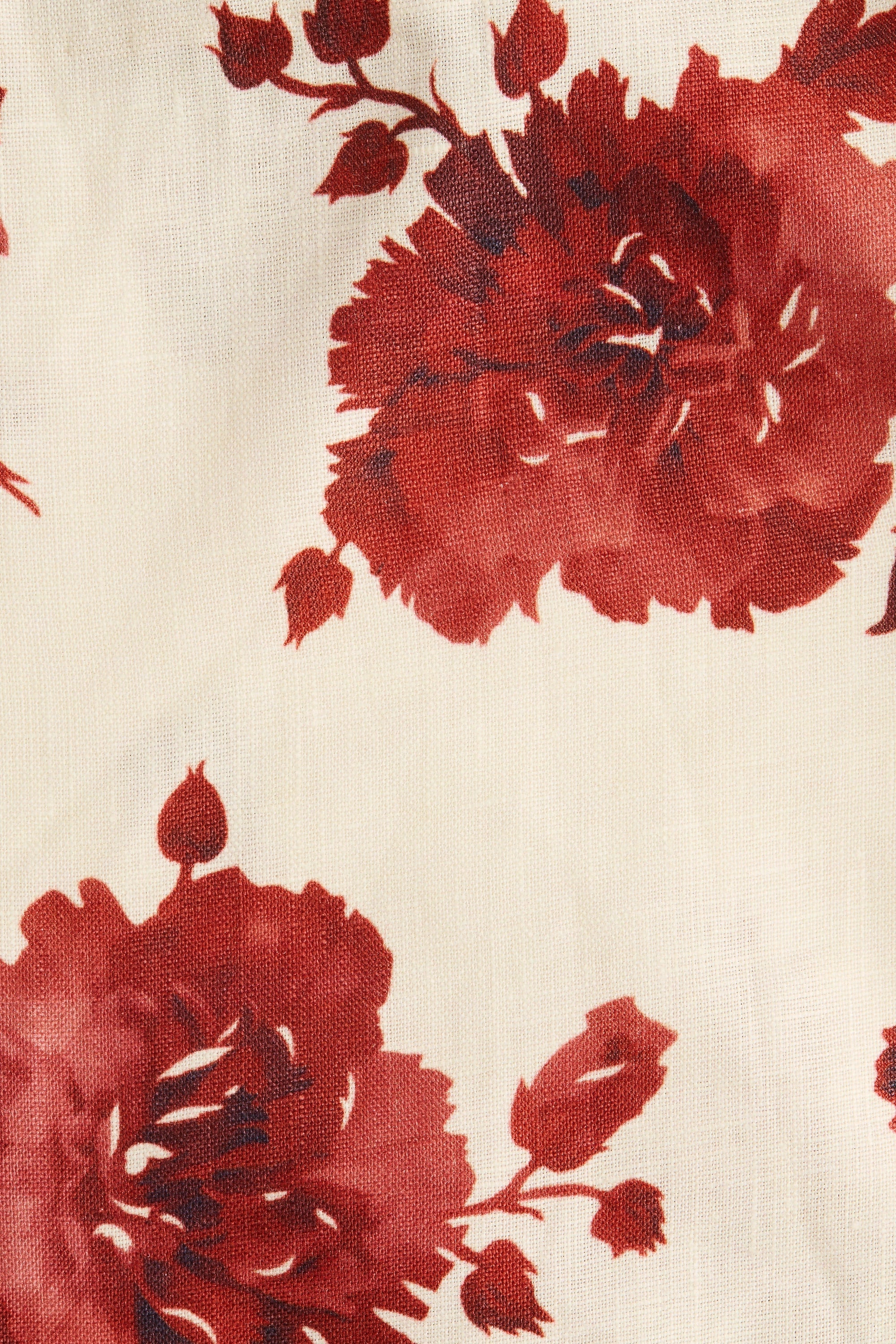 Faithfull - Marais Midi Dress Cecile Floral Garnet - Final Sale - Image 7