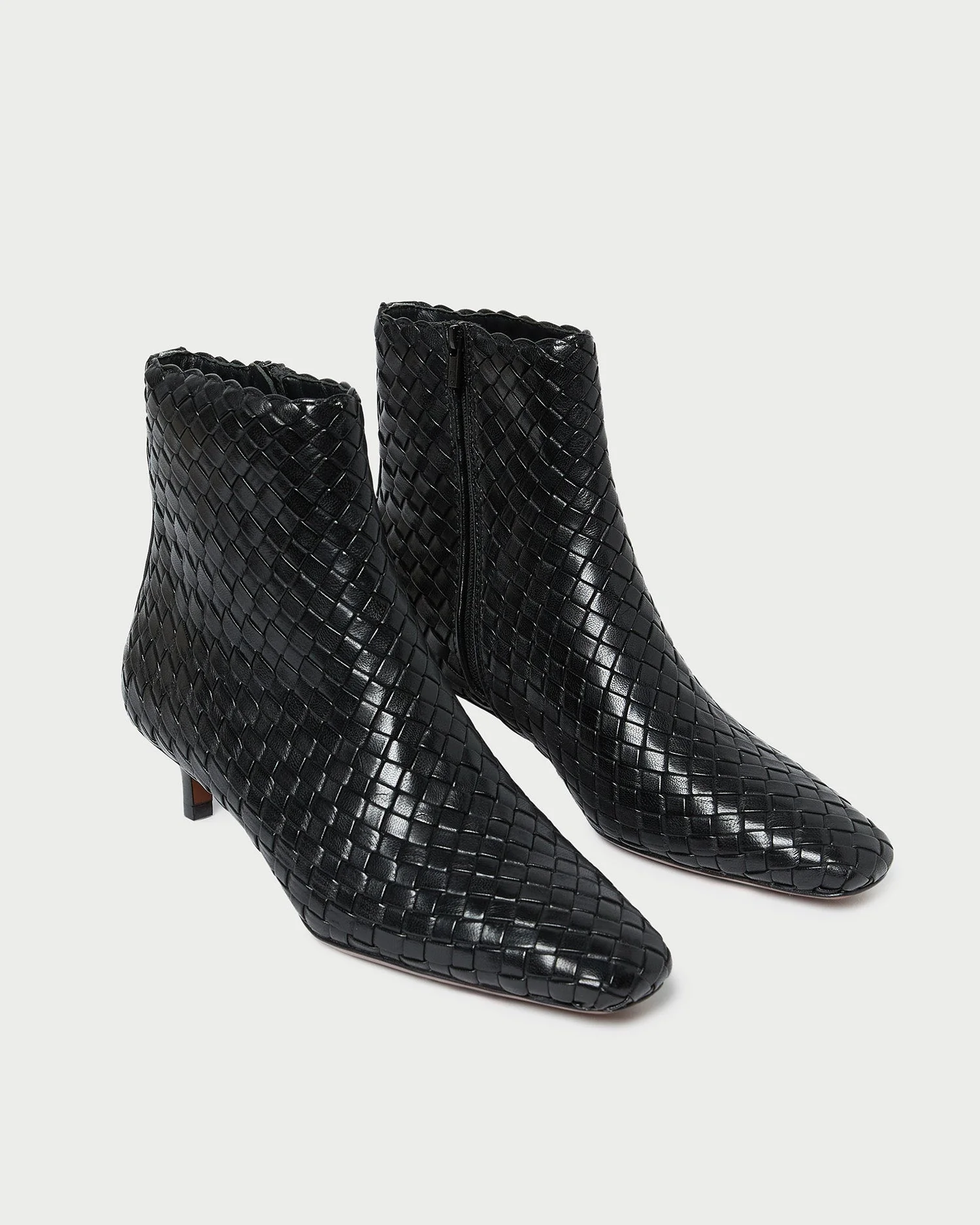 Loeffler Randall - Marcella Black Woven Ankle Boot - Image 3