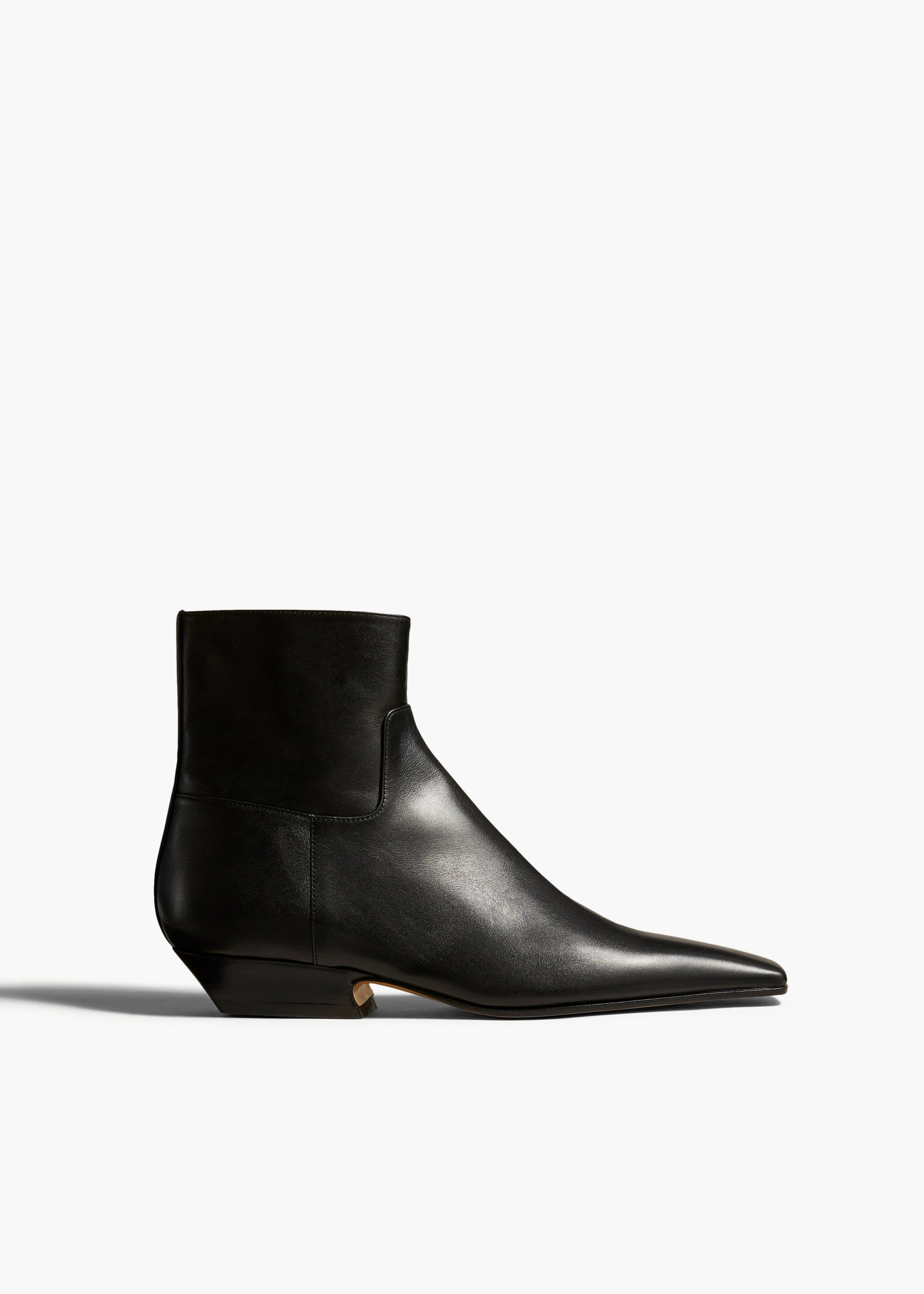 Khaite - Marfa Ankle Boot in Black Leather