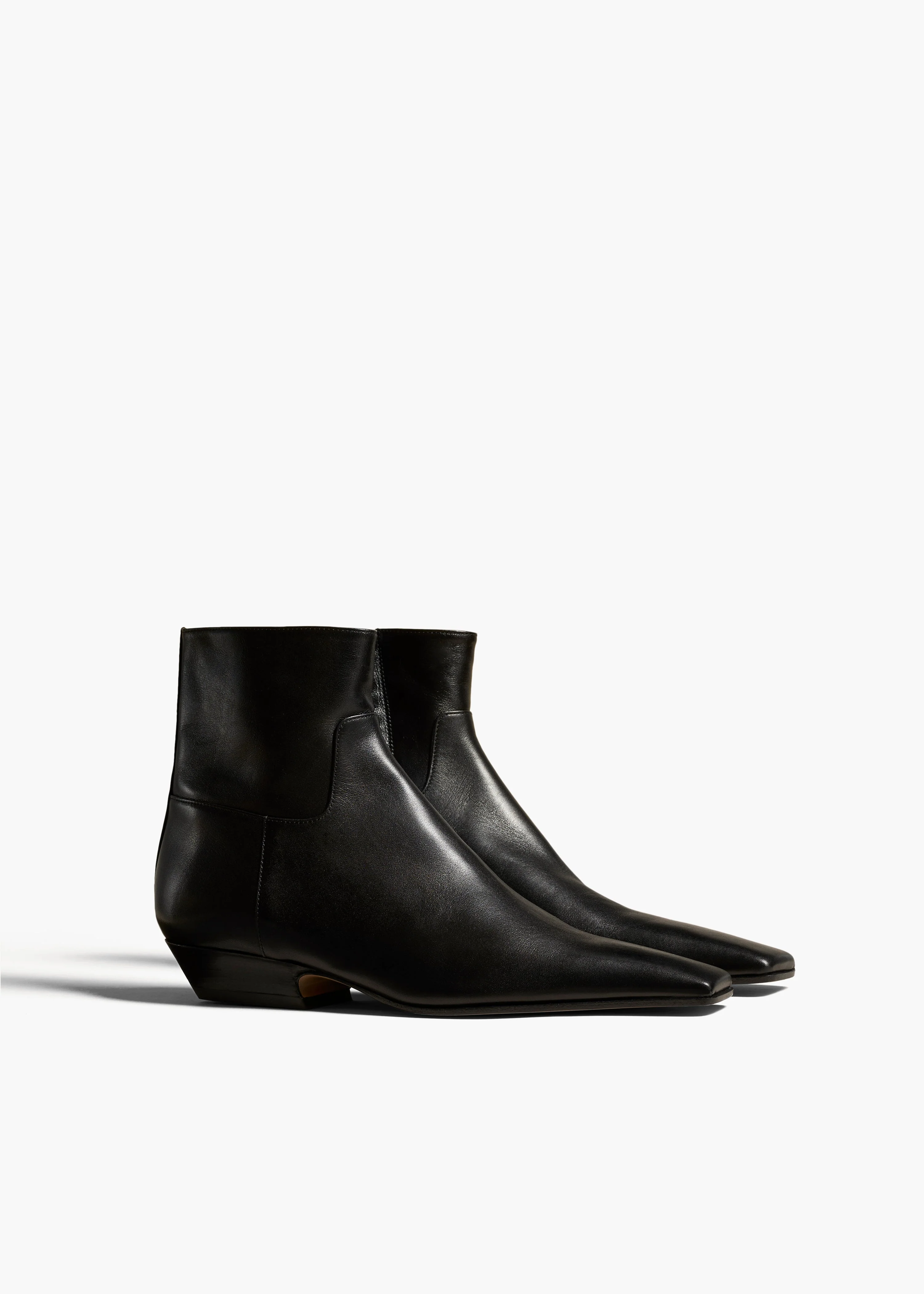 Khaite - Marfa Ankle Boot in Black Leather - Image 2