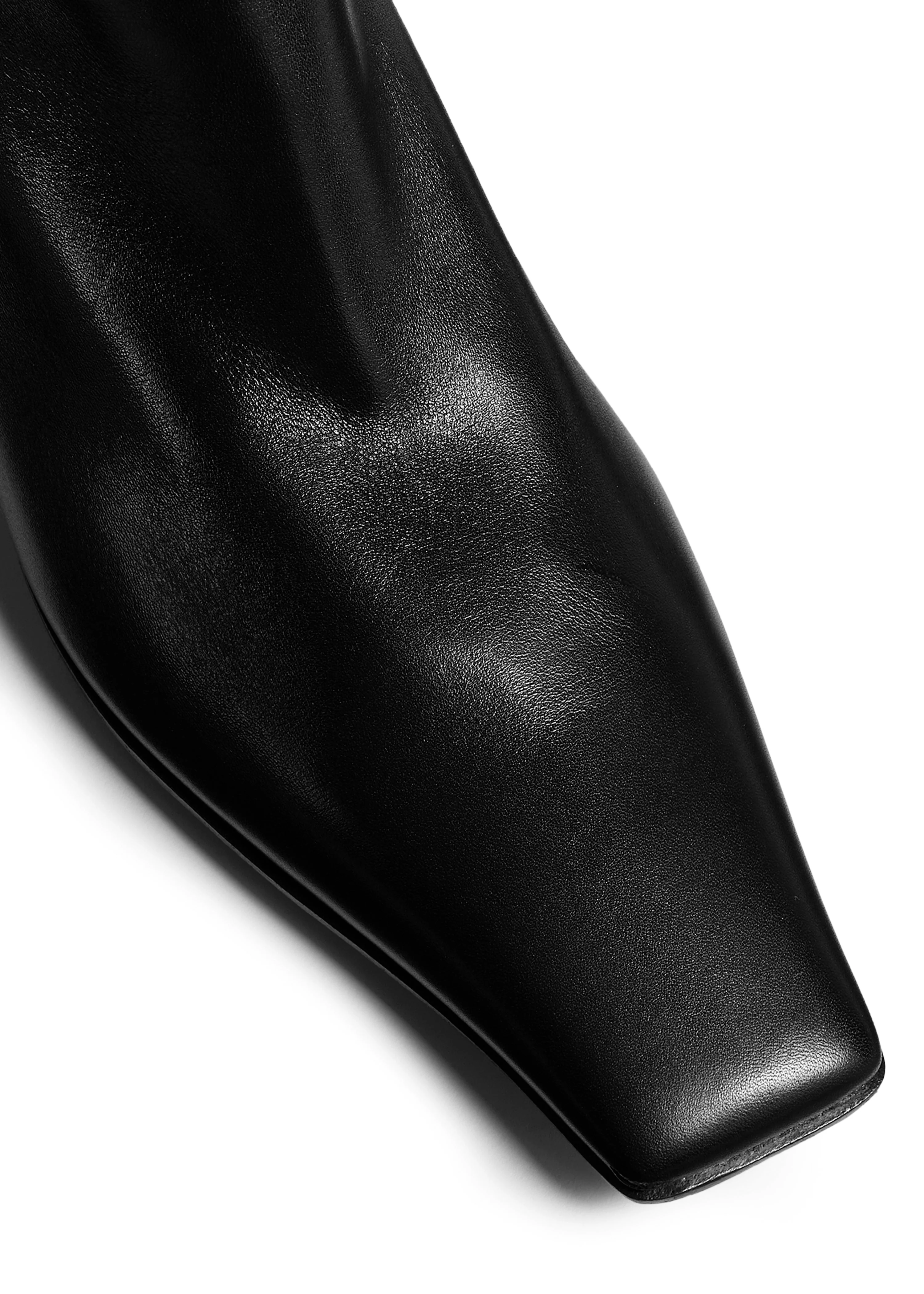 Khaite - Marfa Ankle Boot in Black Leather - Image 4