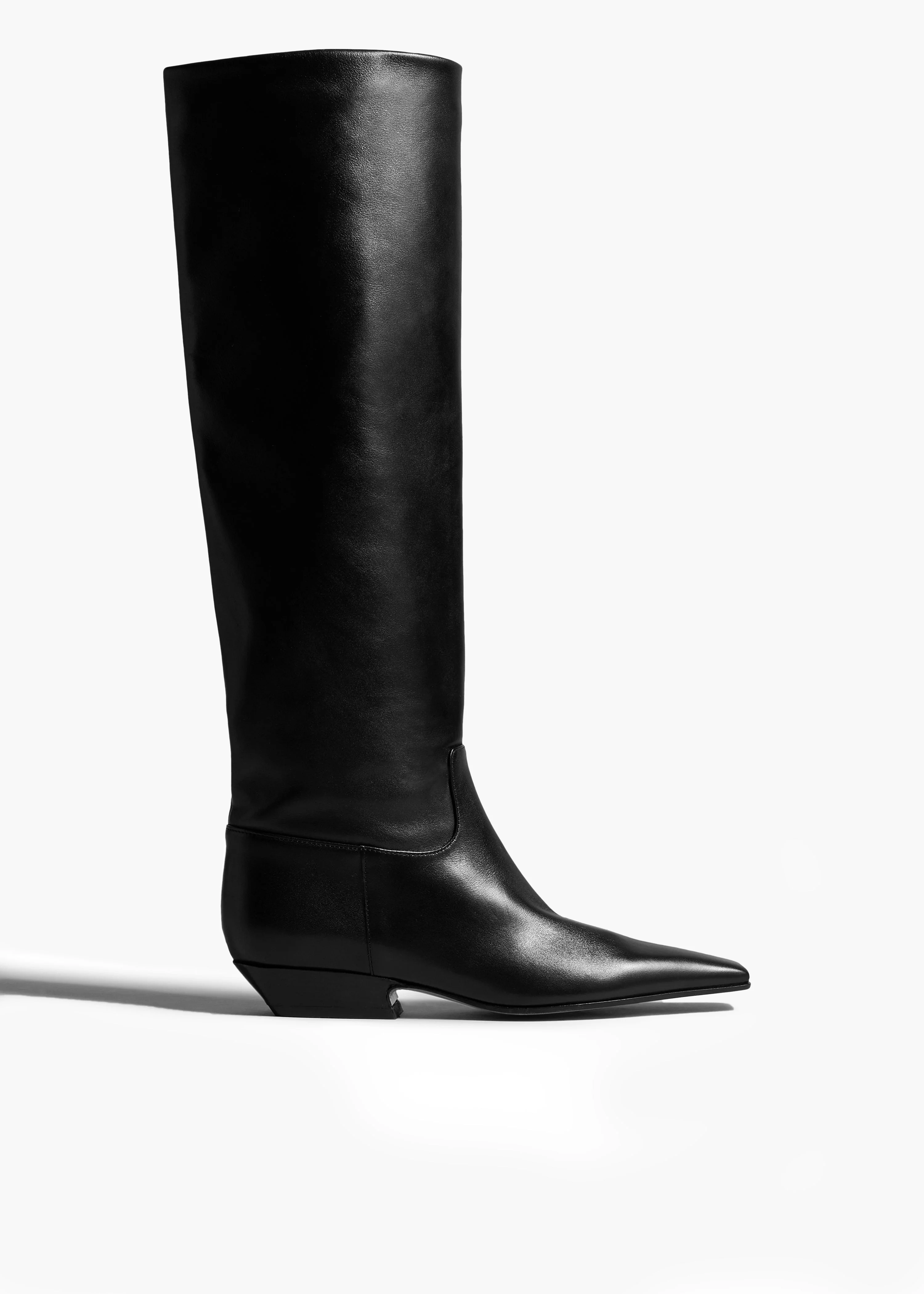 Khaite - Marfa Knee - High Boot in Black Leather - Image 7