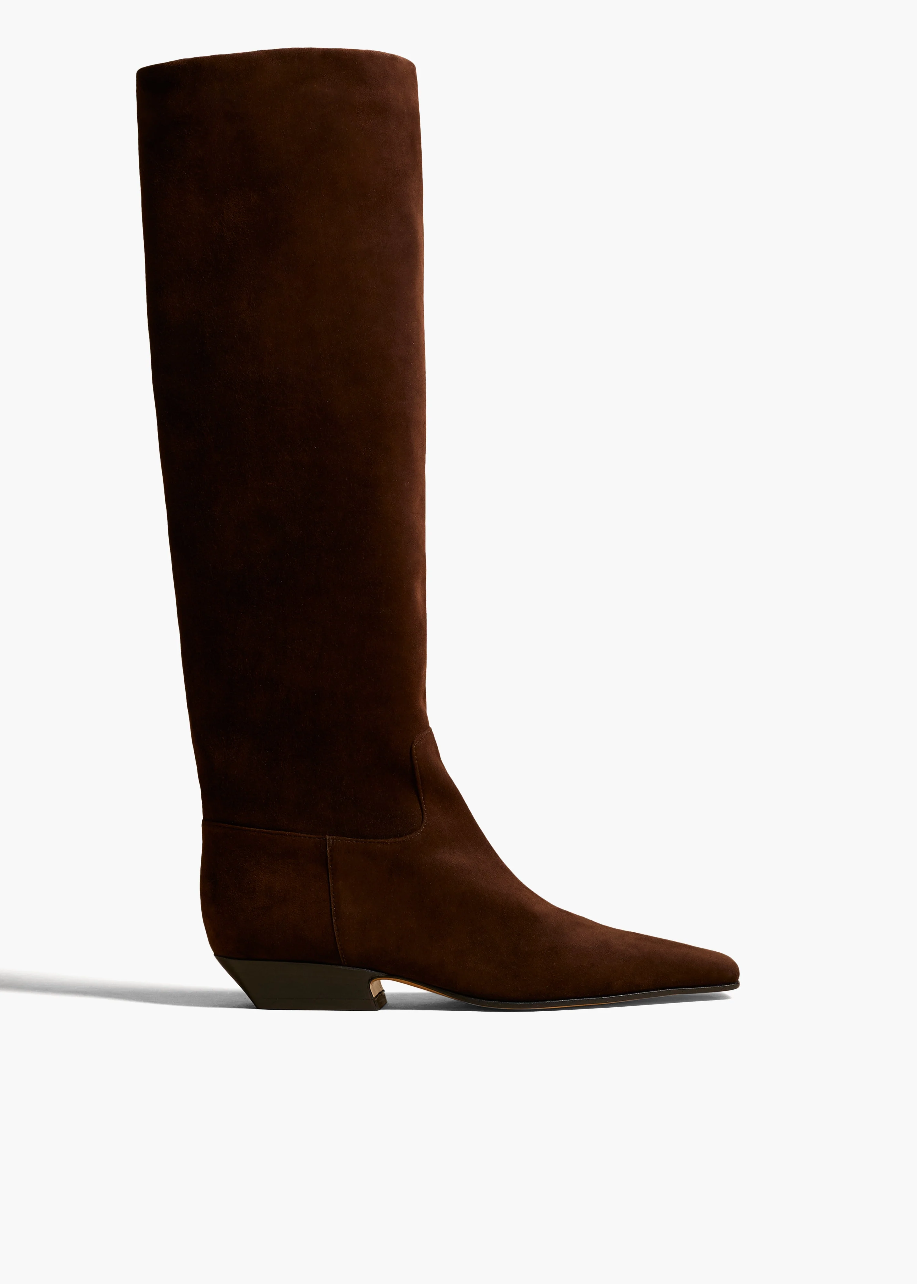 Khaite - Marfa Knee - High Boot in Coffee Suede
