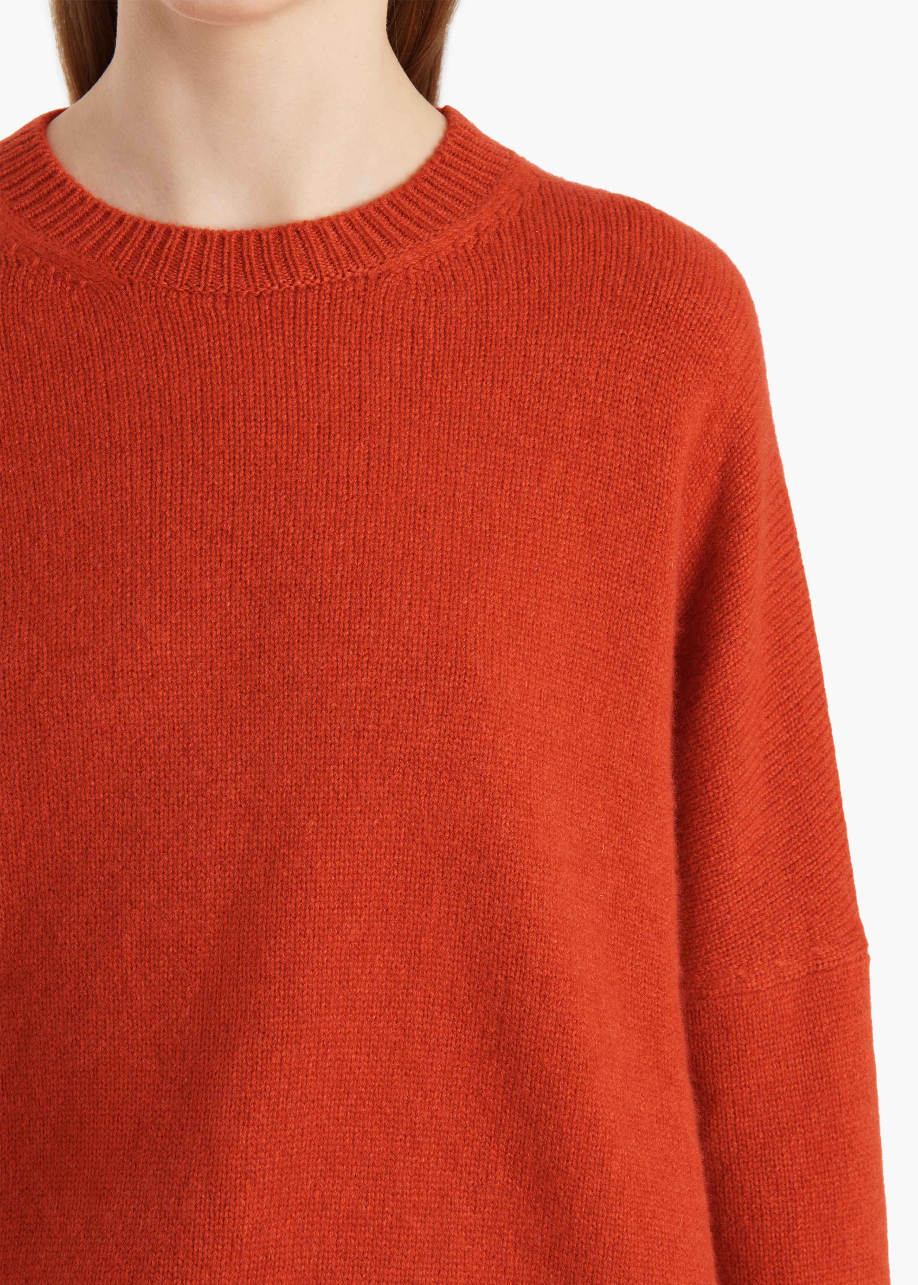 Khaite - Margaux Sweater in Persimmon - Image 7
