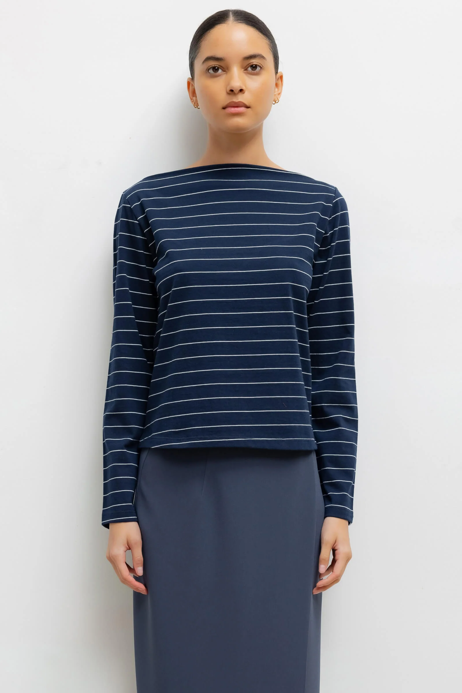 Leset - Margo Stripe Long Sleeve Boatneck