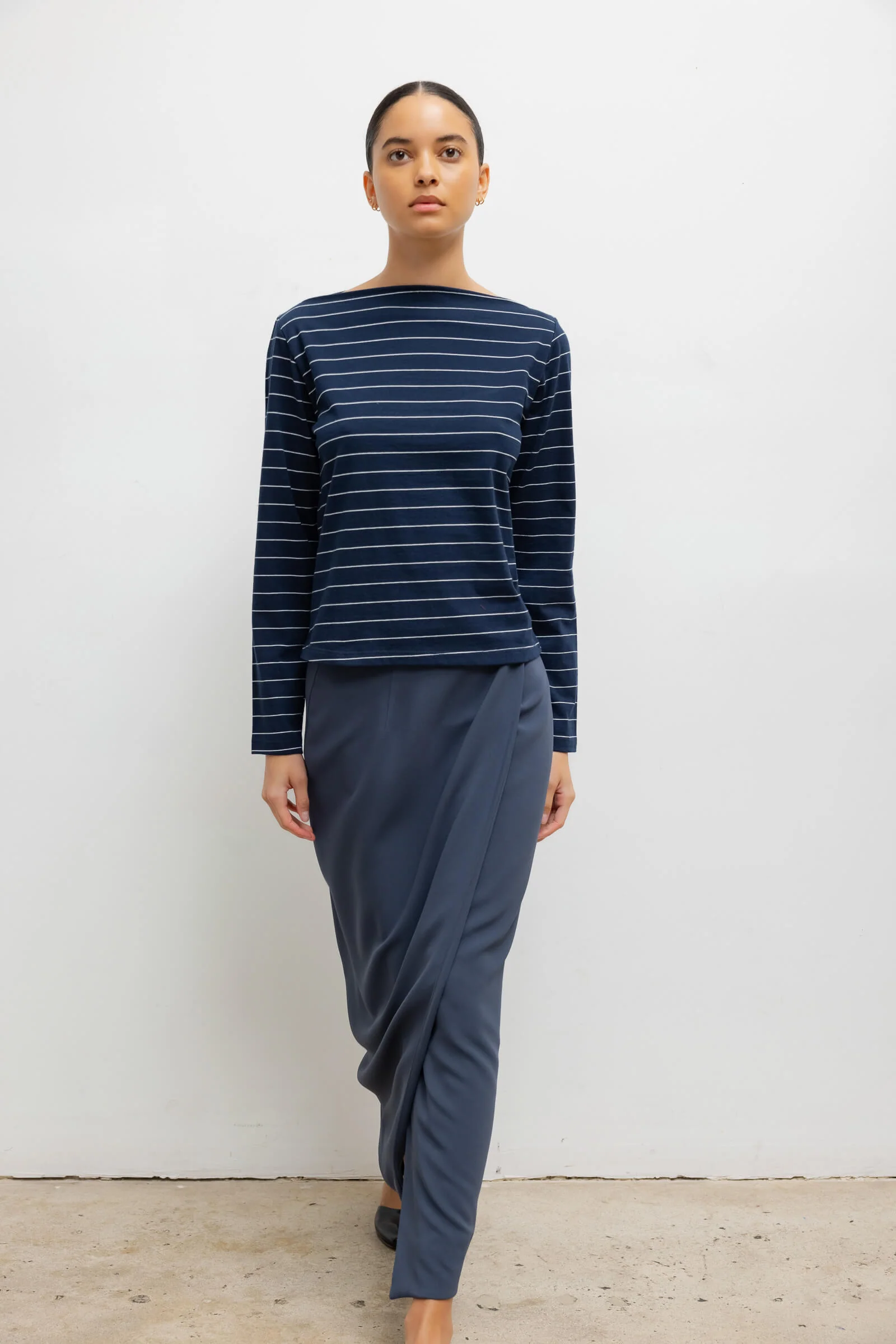 Leset - Margo Stripe Long Sleeve Boatneck - Image 4