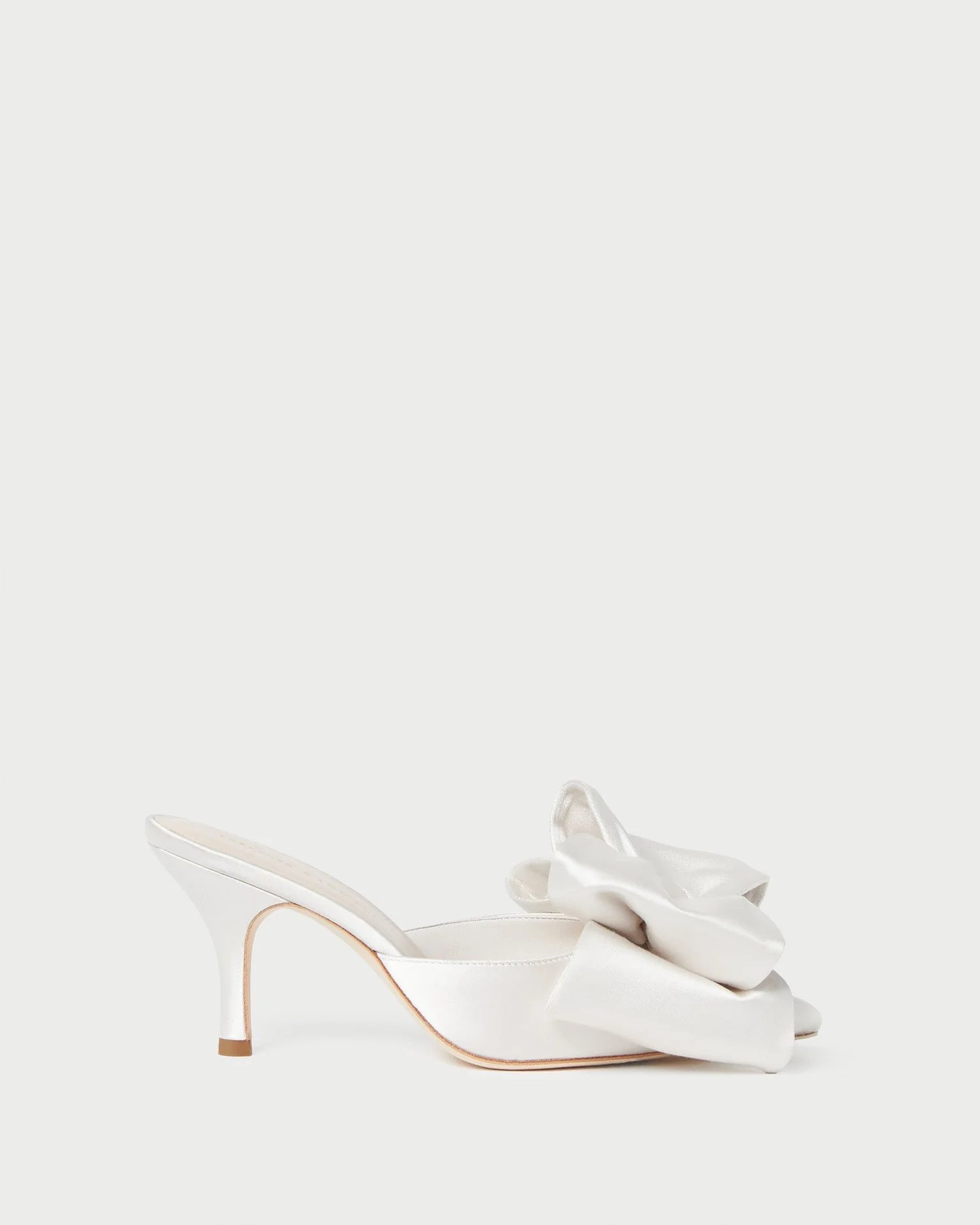 Loeffler Randall - Margot Cream Satin Bow Mule - Image 3