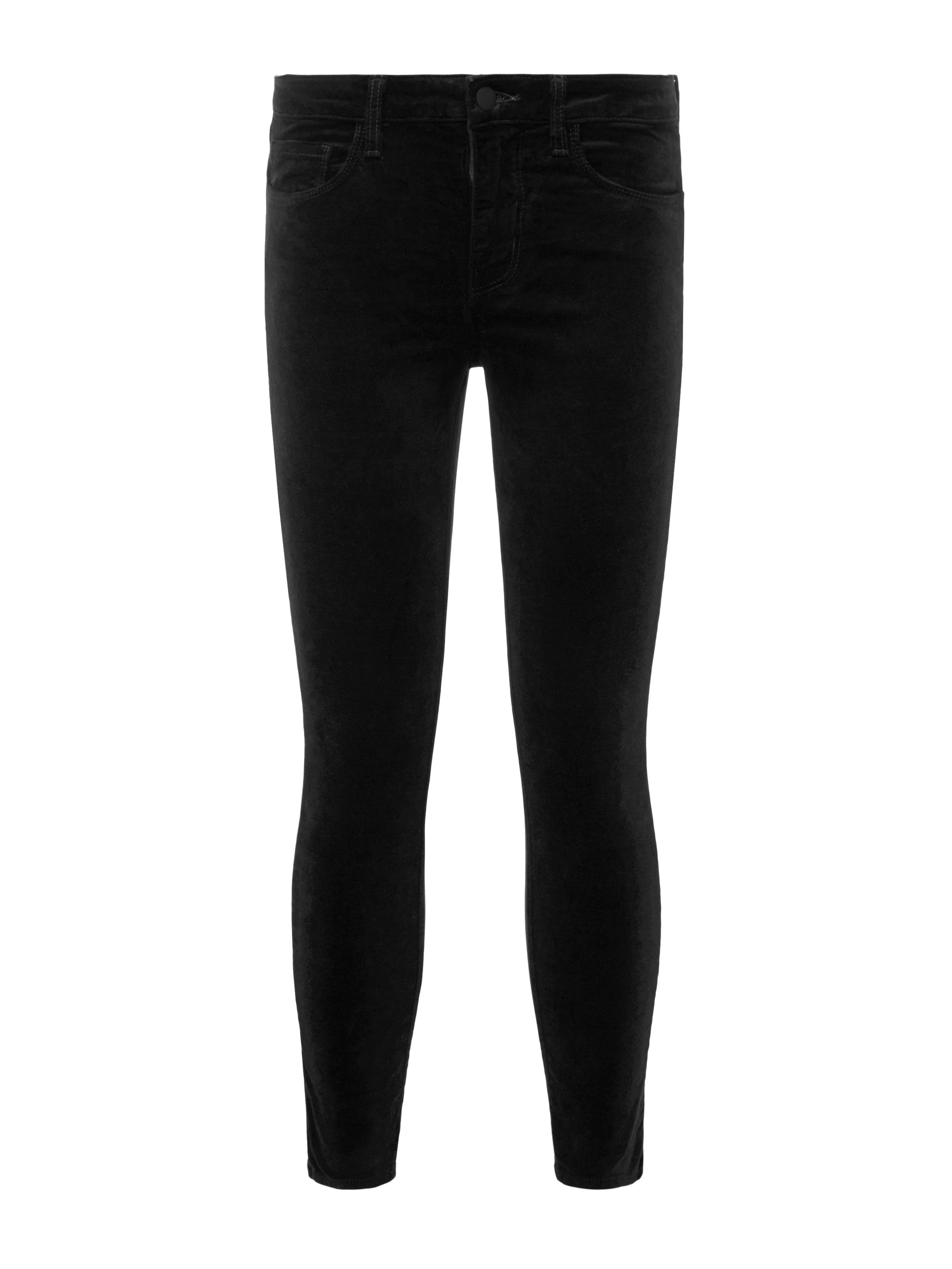 L'AGENCE - Margot Velvet Cropped Skinny Jean - Image 5