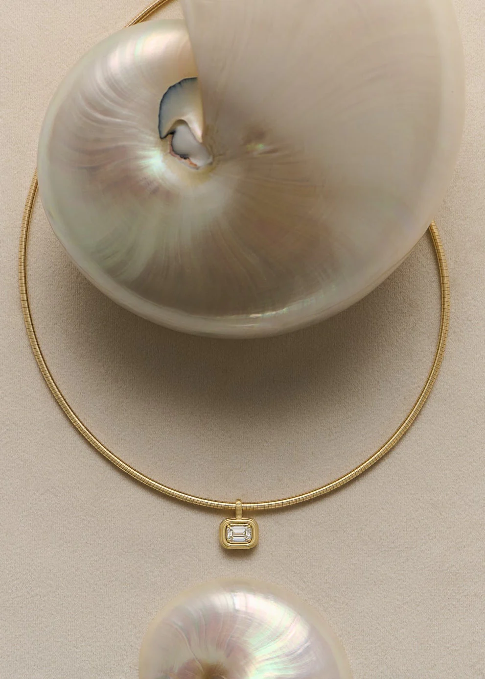 Kinn - Margot Pendant Emerald Cut Diamond - Image 3