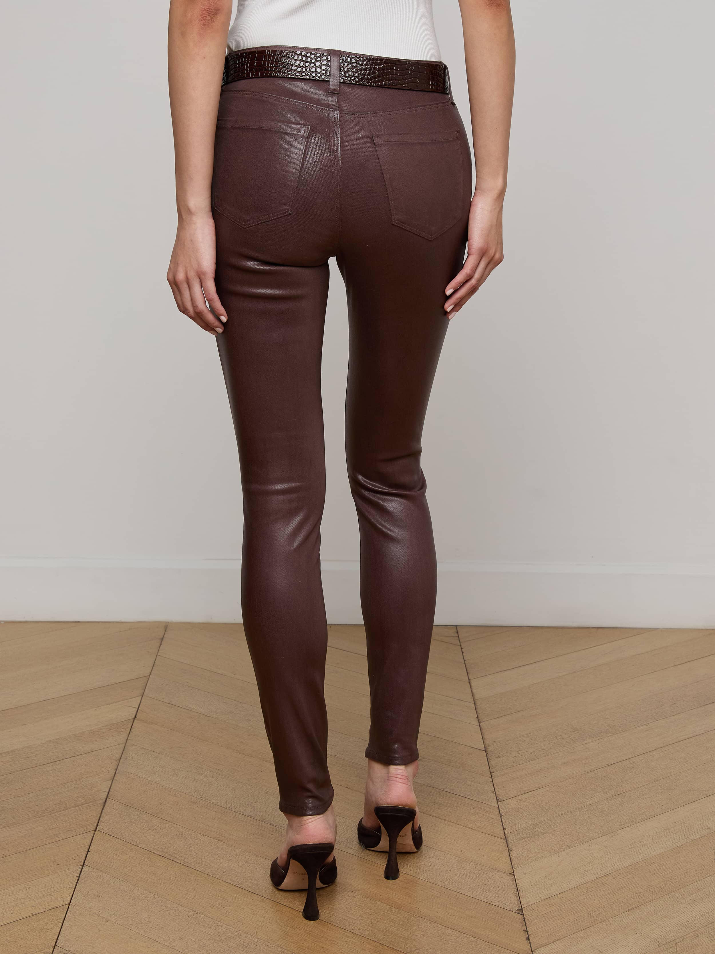 L'AGENCE - Marguerite Coated Skinny Jean - Image 10