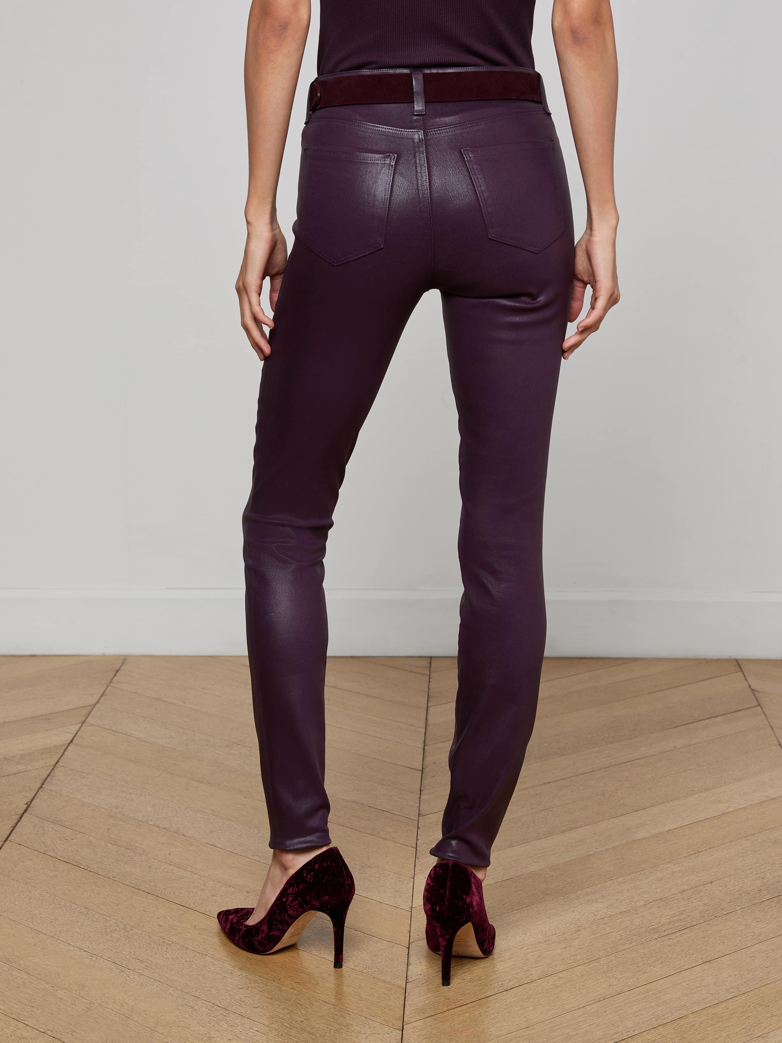 L'AGENCE - Marguerite Coated Skinny Jean - Image 10
