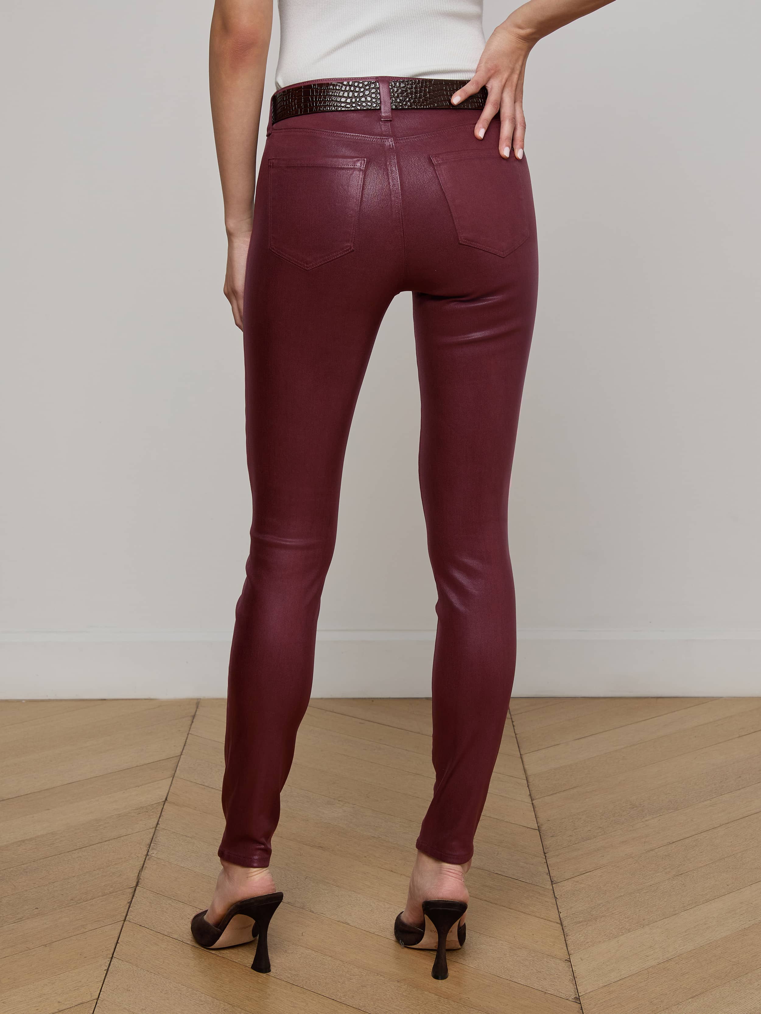 L'AGENCE - Marguerite Coated Skinny Jean - Image 10