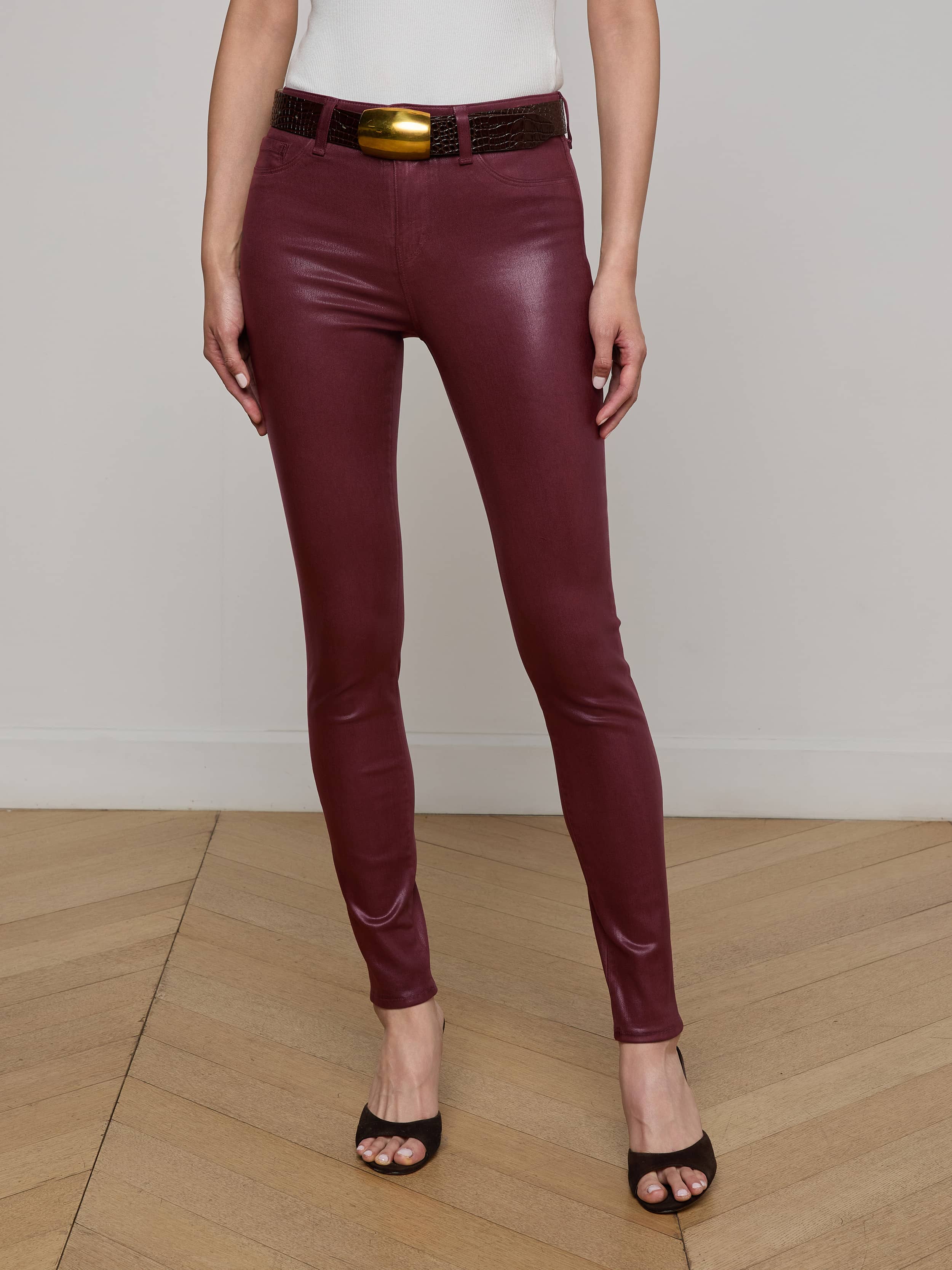 L'AGENCE - Marguerite Coated Skinny Jean - Image 8