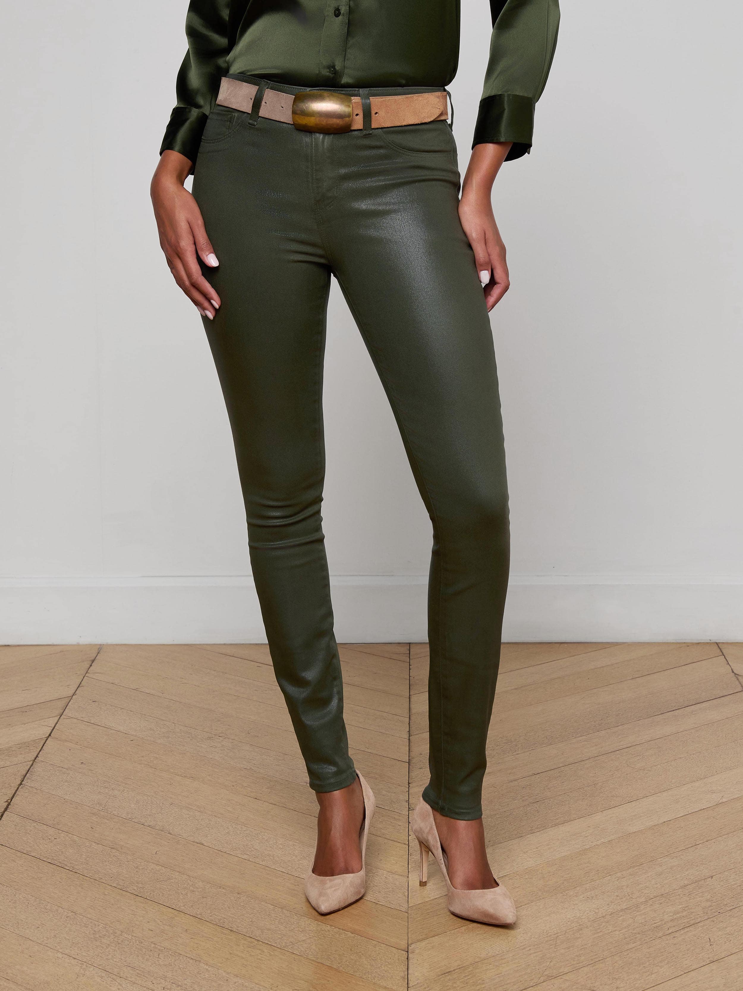 L'AGENCE - Marguerite Coated Skinny Jean - Image 8