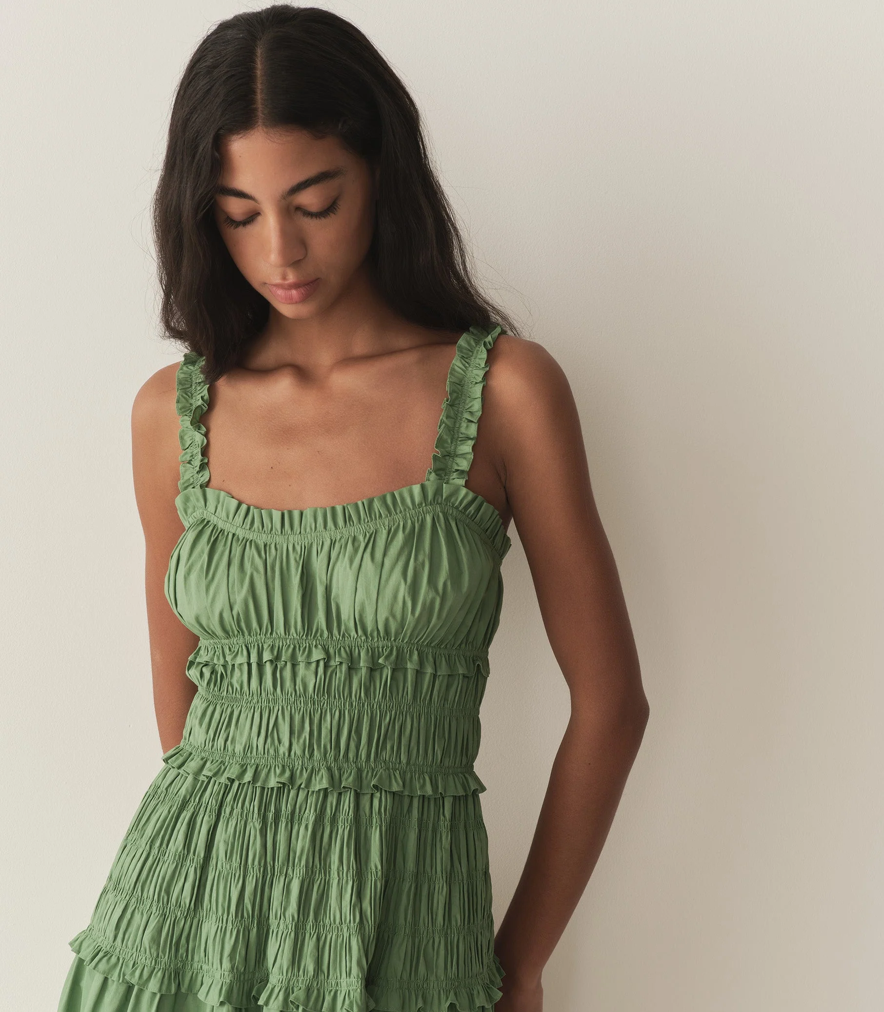 DÔEN - MARIANNE DRESS -- ENGLISH IVY - Image 2