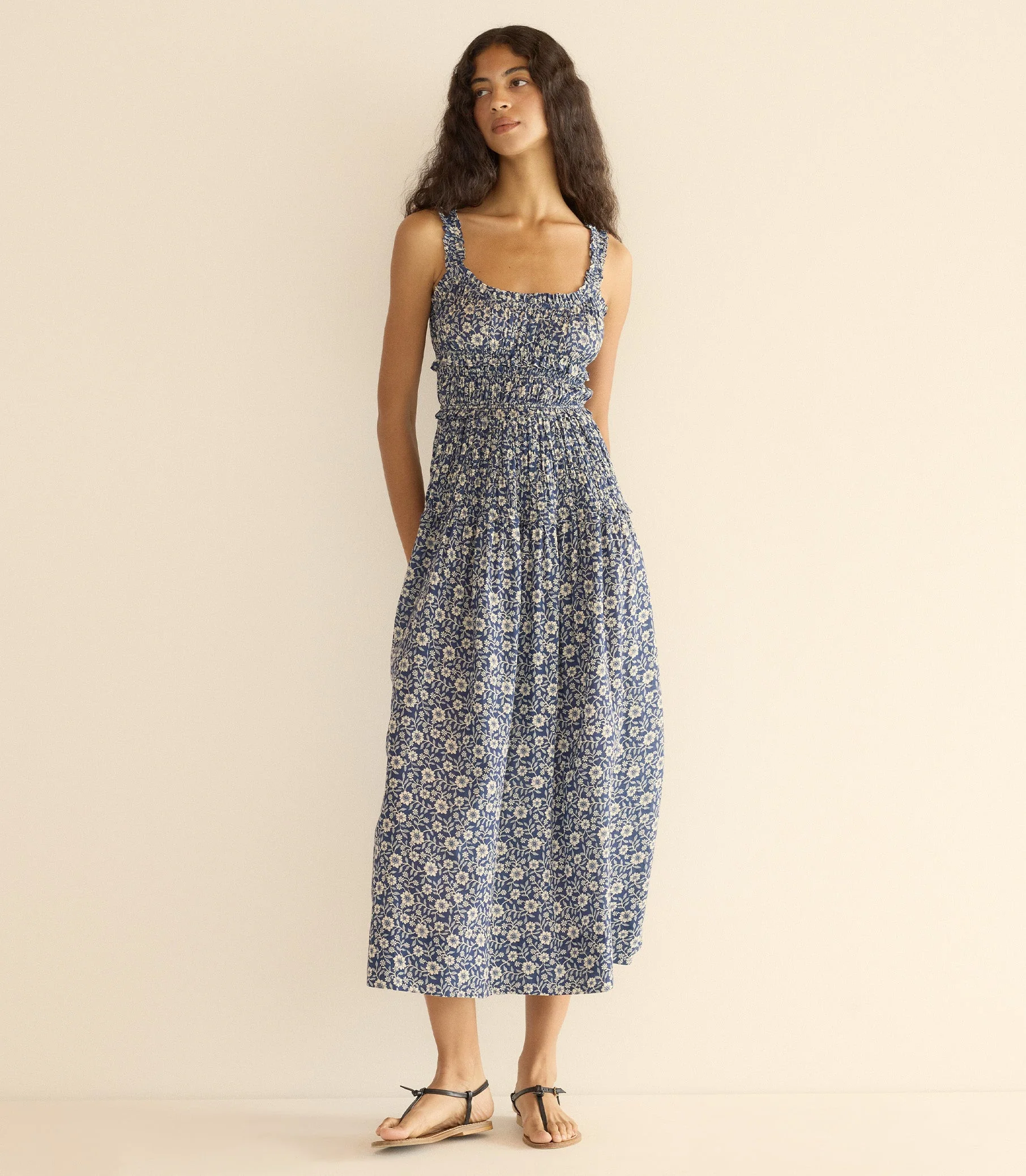 DÔEN - MARIANNE DRESS -- JESSAMINE CALICO