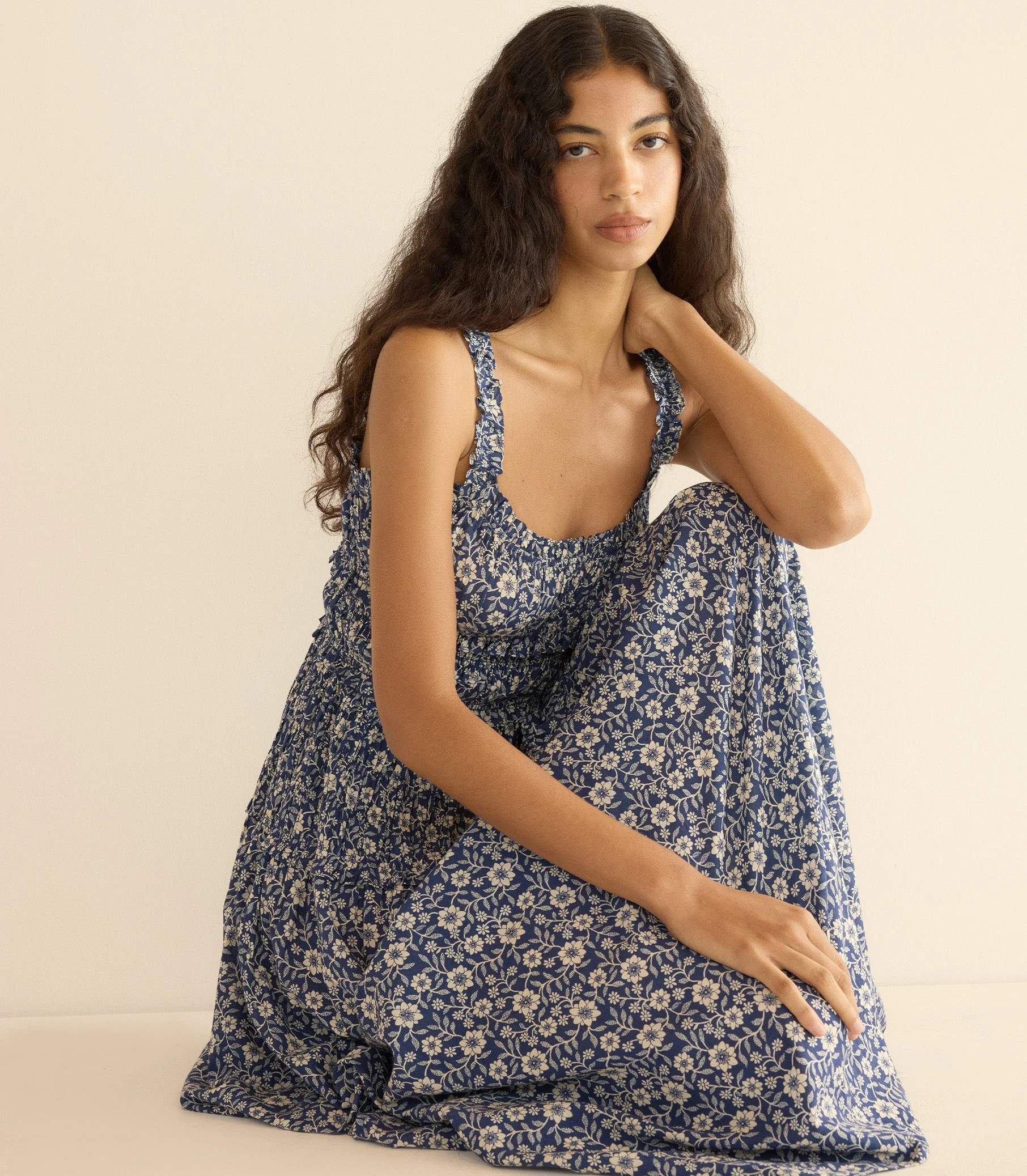 DÔEN - MARIANNE DRESS -- JESSAMINE CALICO - Image 2