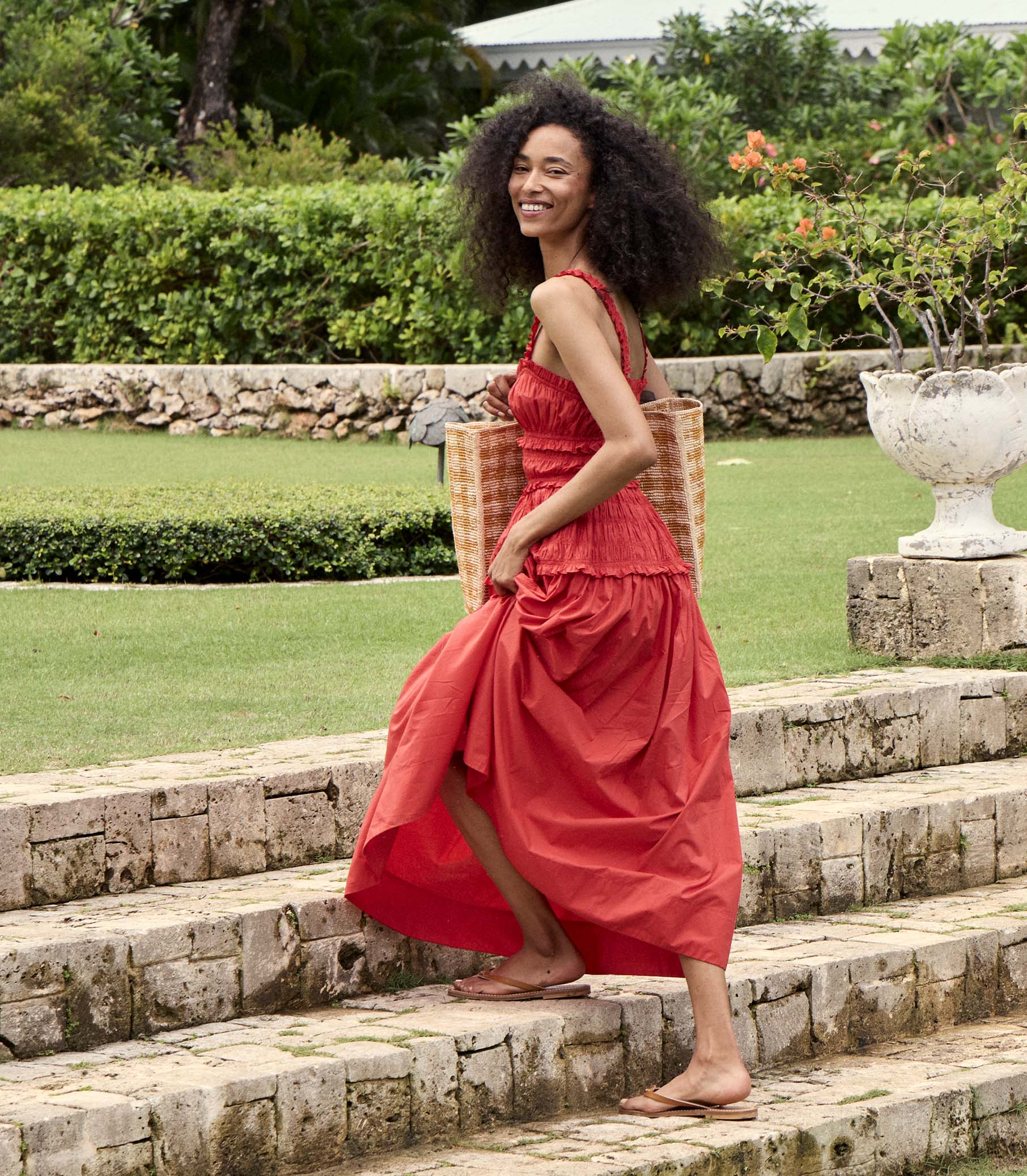 DÔEN - MARIANNE DRESS -- SCARLET - Image 2