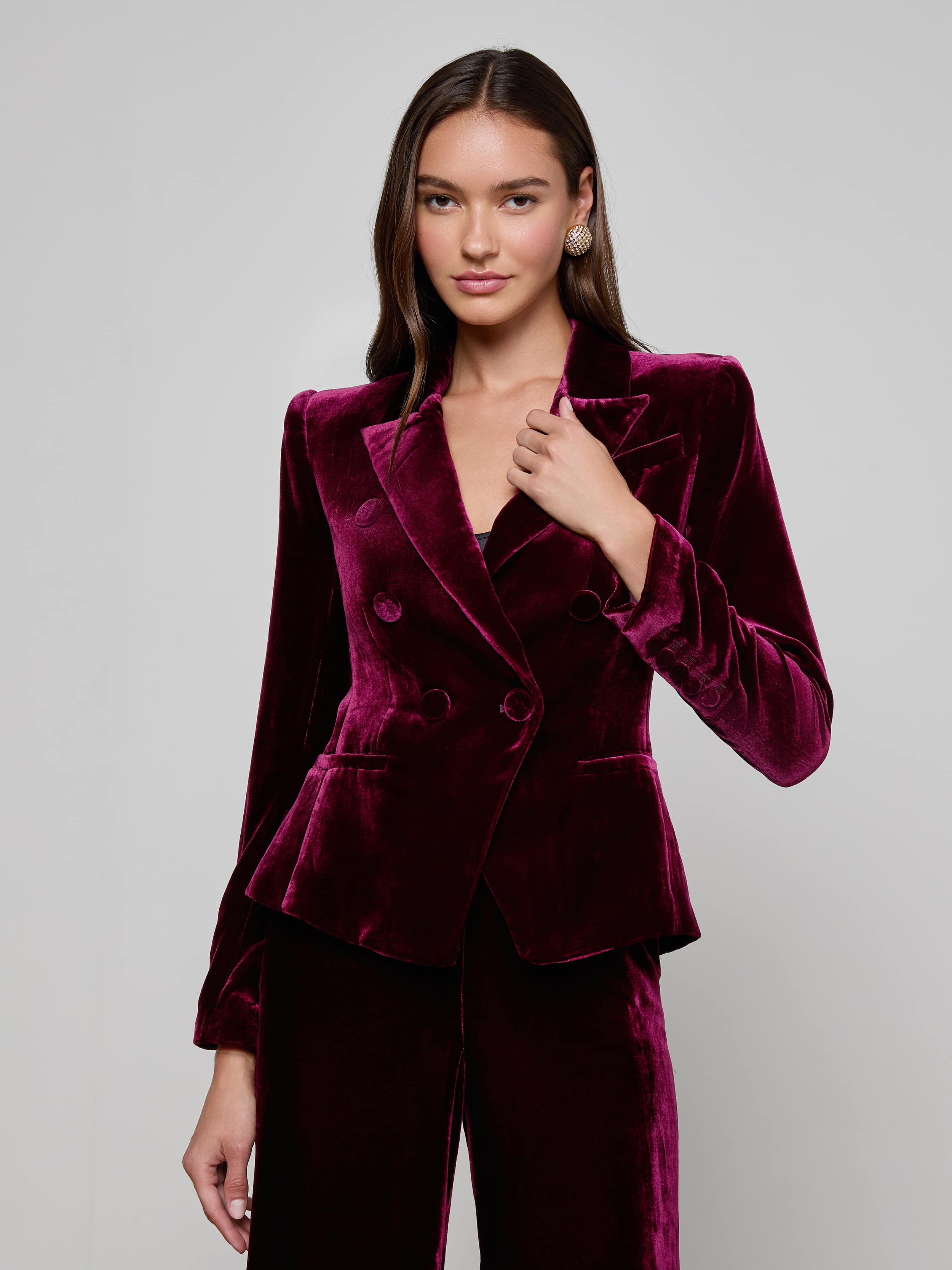 L'AGENCE - Marie Velvet Blazer - Image 8