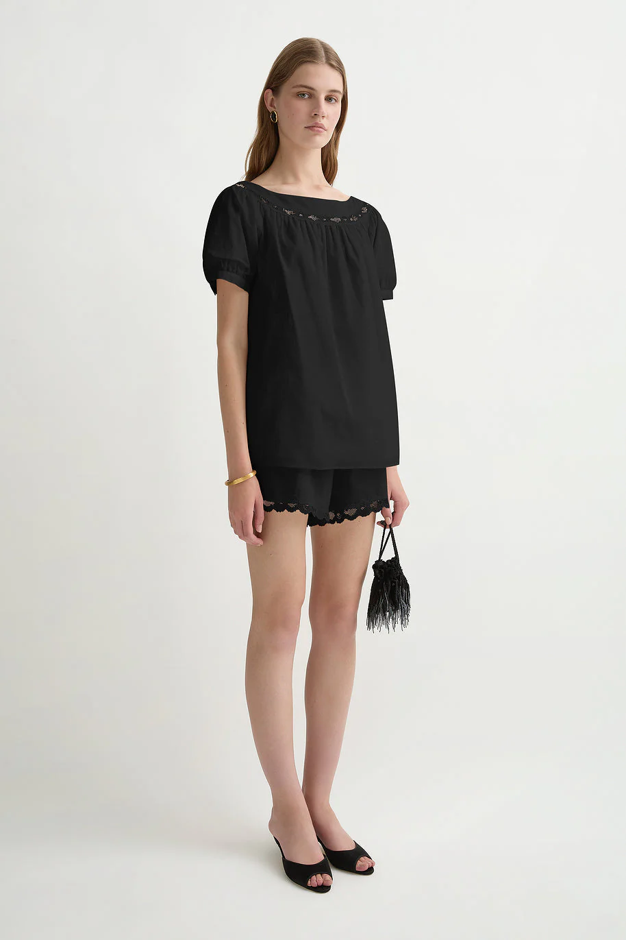 Posse - MARILYN BLOUSE - BLACK - Image 3