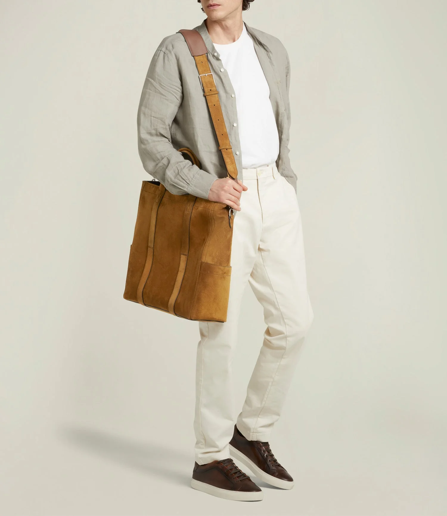 Metier - Mariner Zippered Tote Suede Marrakech - Image 4