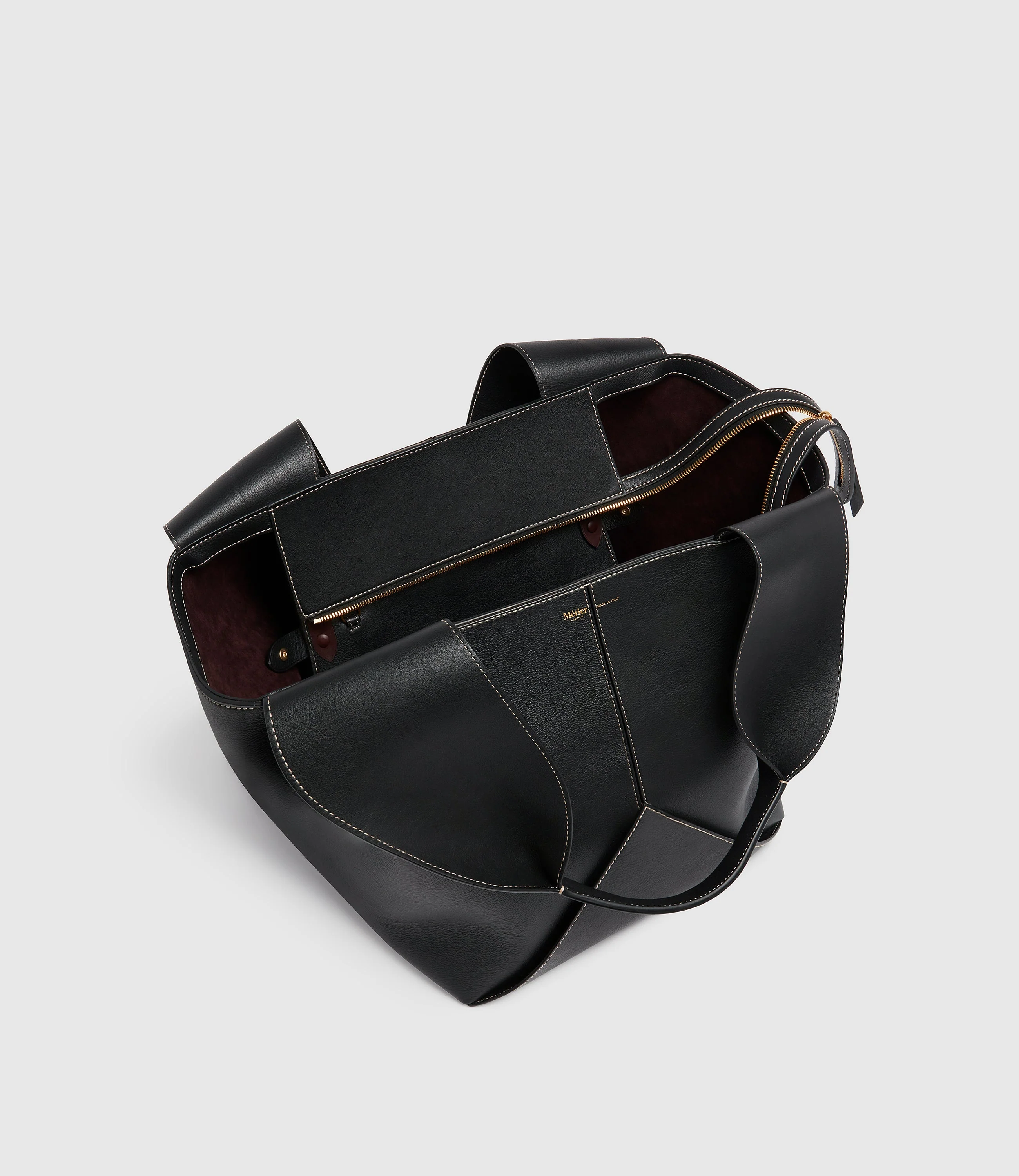 Metier - Market Bag Smooth Calfskin Black - Image 2