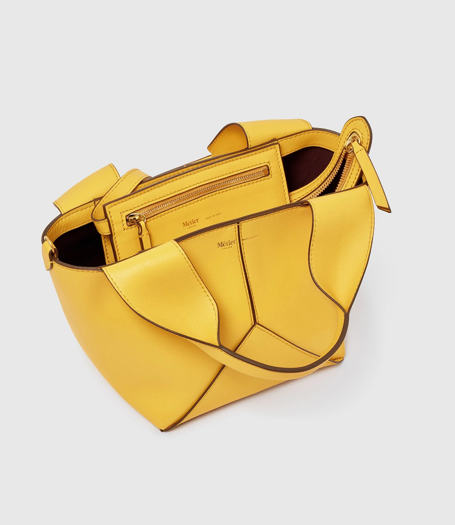 Metier - Market Mini Nappa Plongé Calfskin Izamal Yellow - Image 3