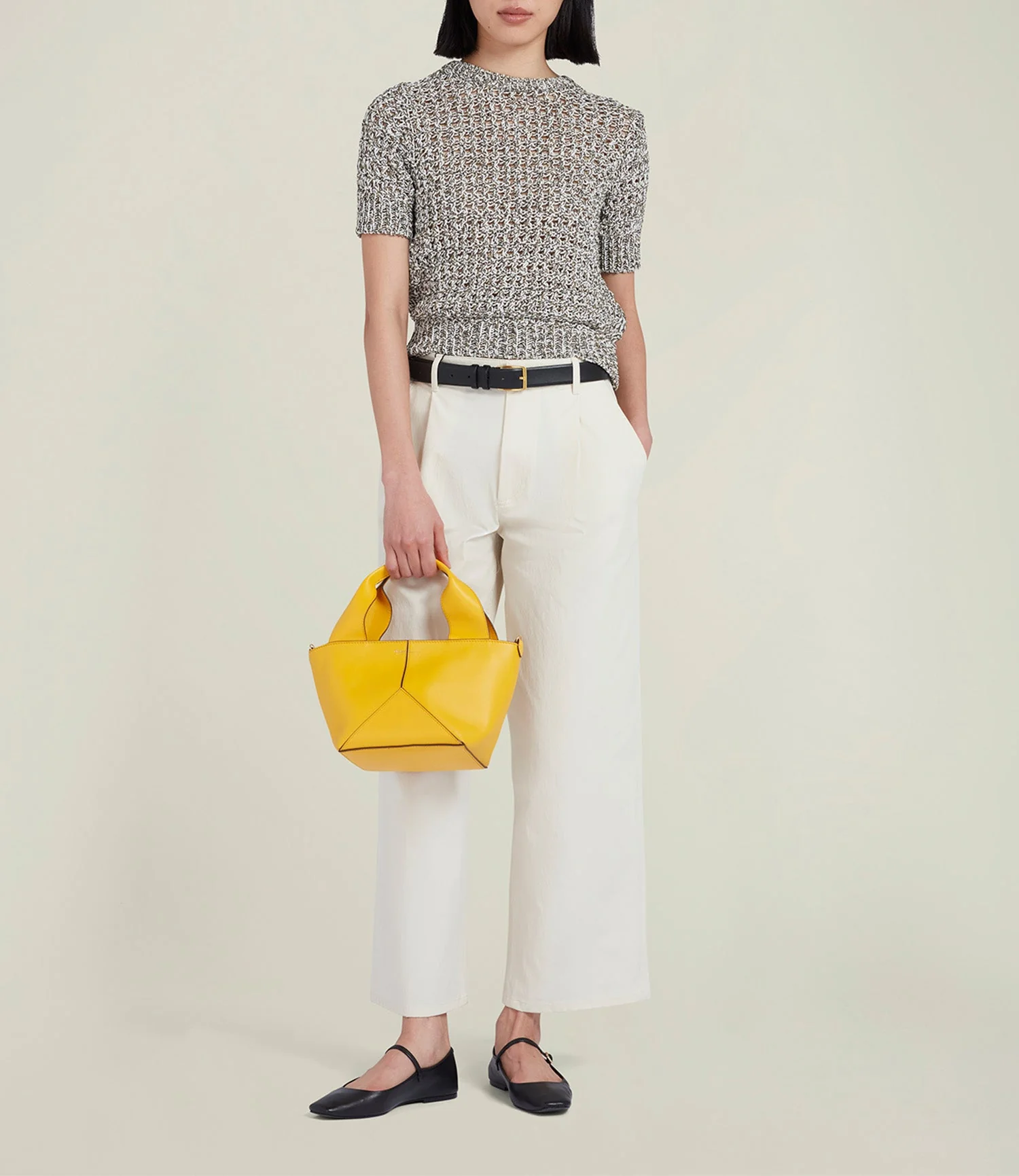 Metier - Market Mini Nappa Plongé Calfskin Izamal Yellow - Image 5
