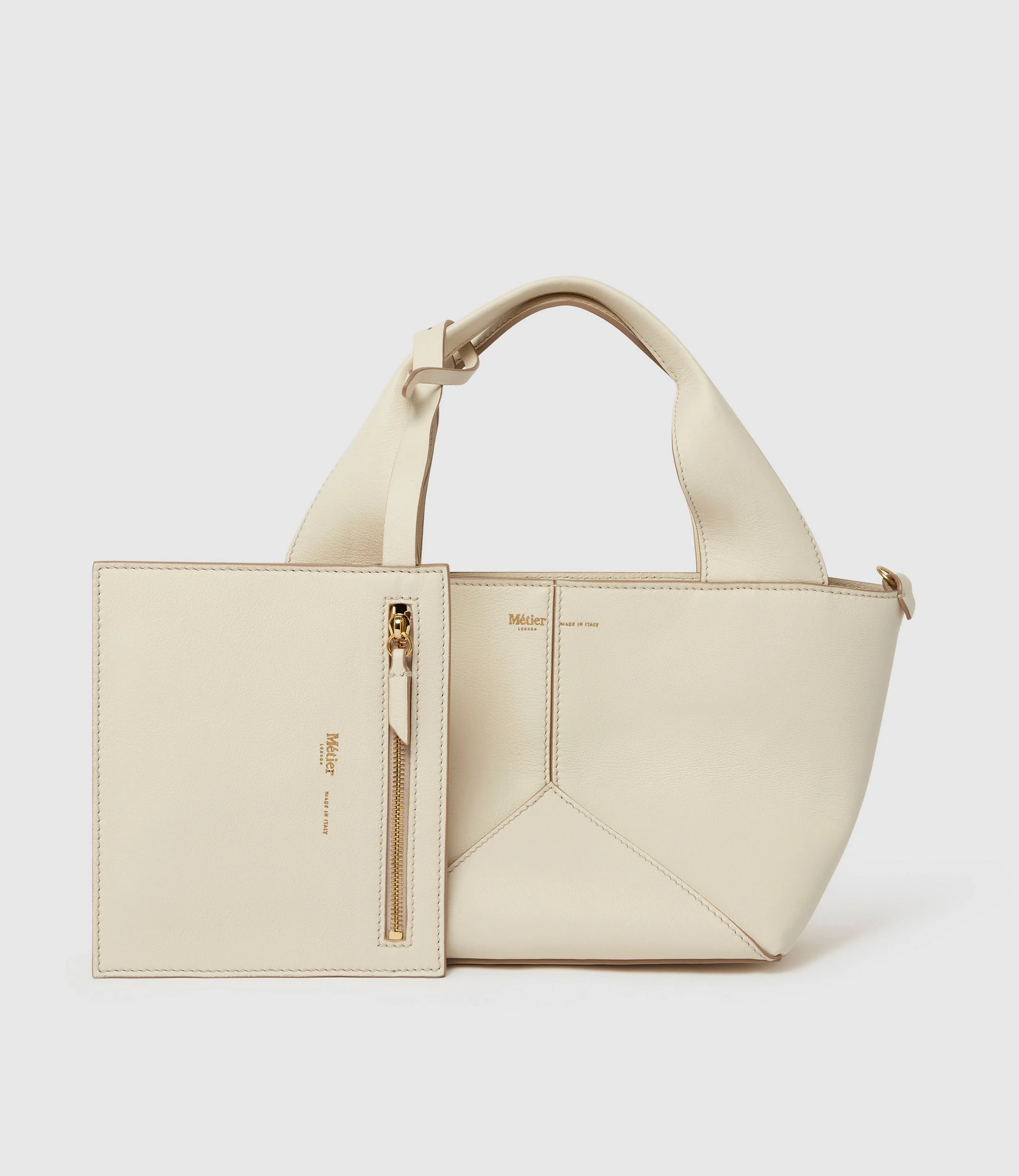 Metier - Market Mini Smooth Calfskin White Sand - Image 2