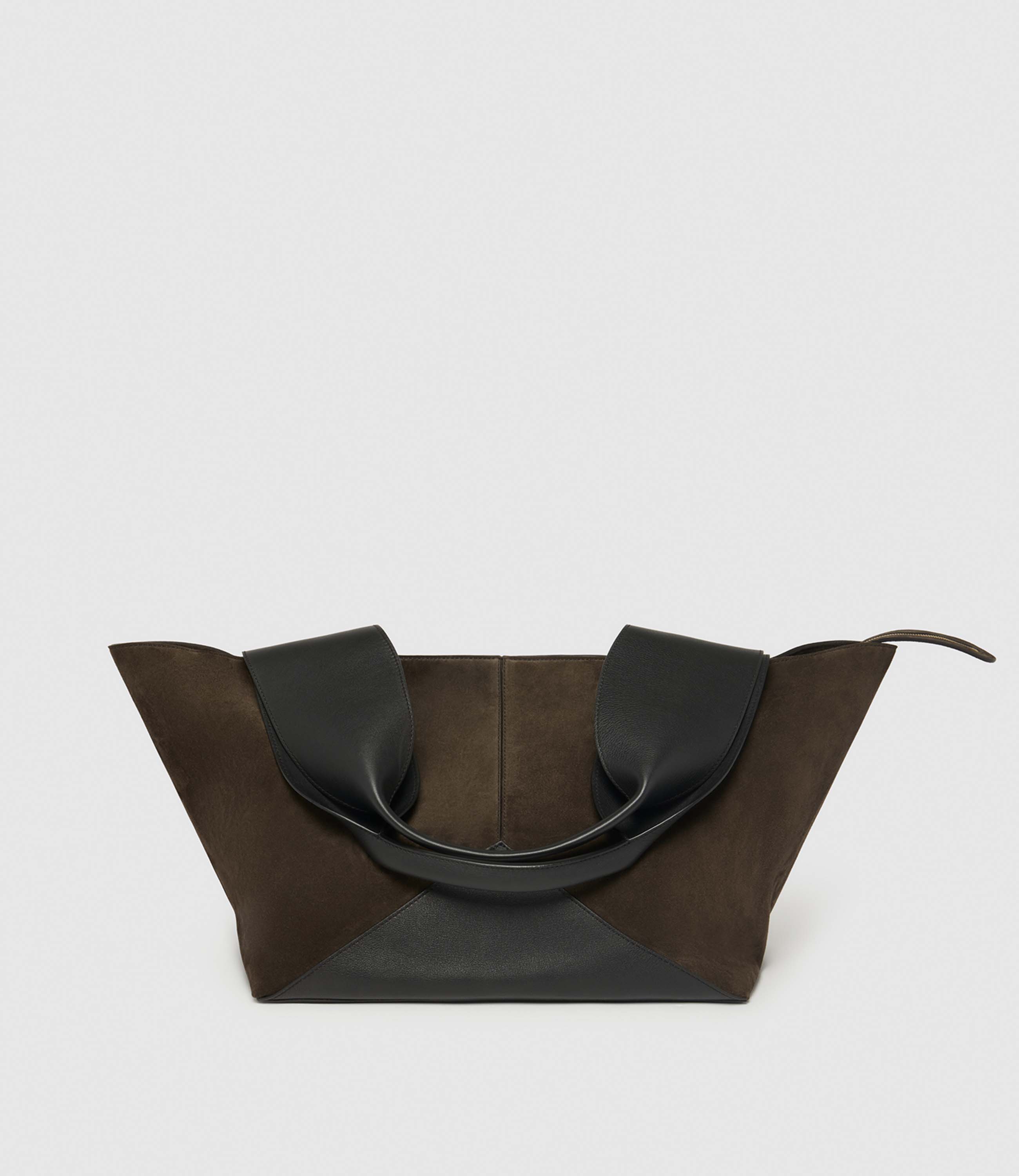 Metier - Market Weekend Suede Chocolate and Smooth Calfskin Black