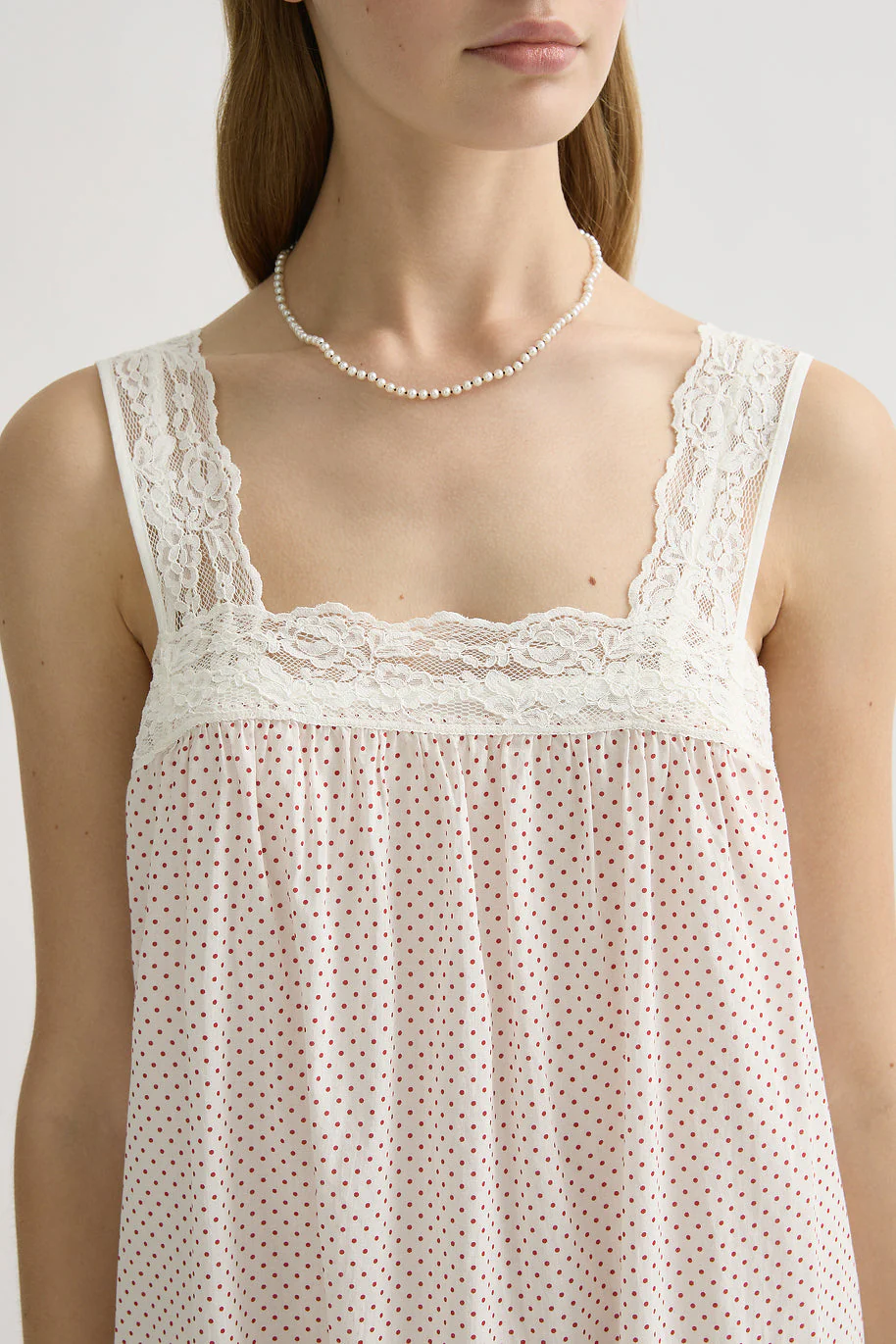 Posse - MARLOWE DRESS - CREAM & RED POLKA DOT - Image 3