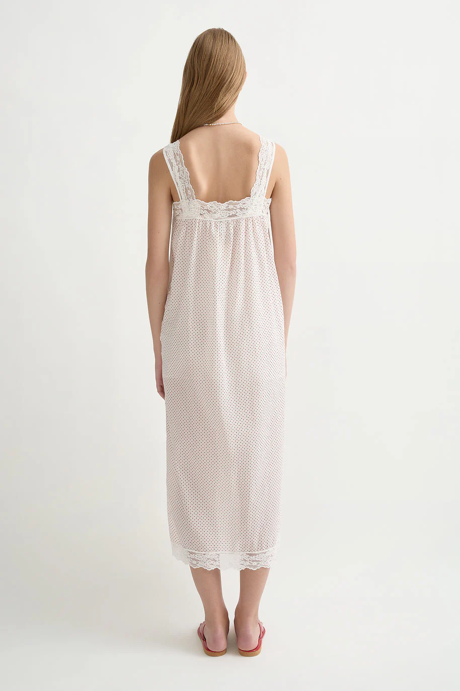 Posse - MARLOWE DRESS - CREAM & RED POLKA DOT - Image 9