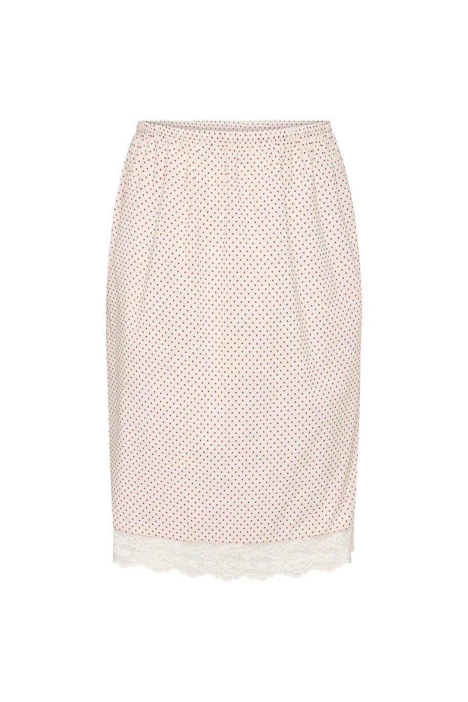 Posse - MARLOWE SKIRT - CREAM & RED POLKA DOT - Image 10