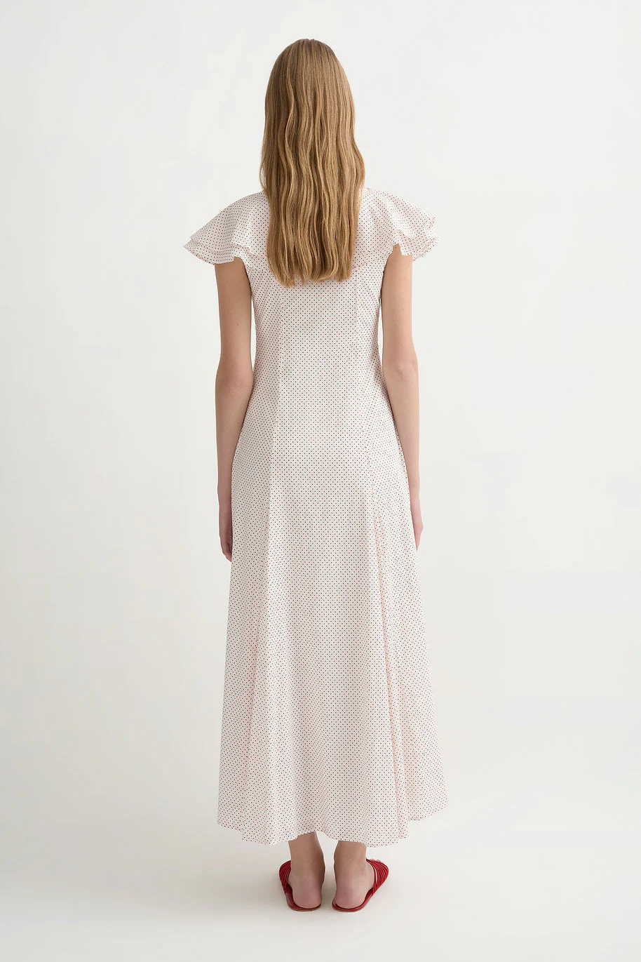 Posse - MARLOWE SUNDRESS - CREAM & RED POLKA DOT - Image 4