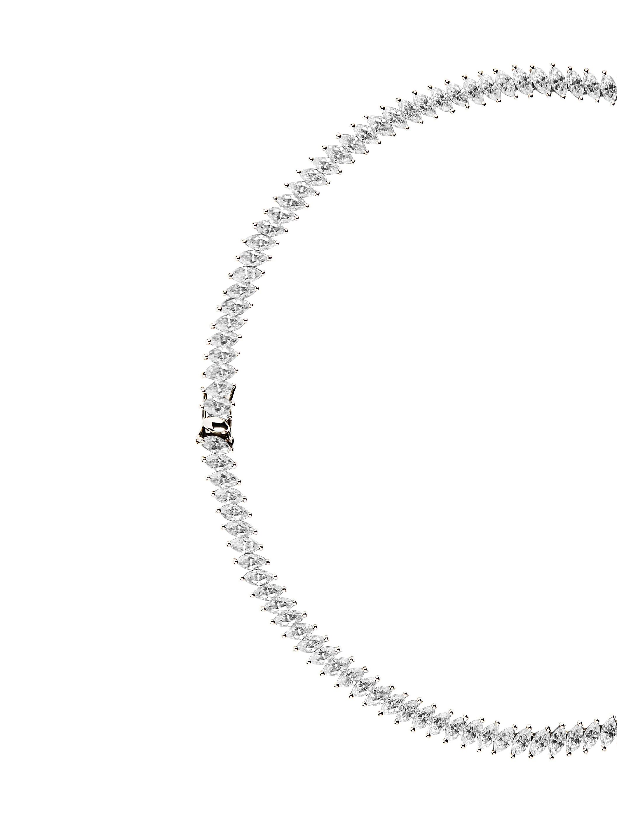Dorsey - MARQUISE RIVIÈRE NECKLACE IN MOISSANITE - Image 2