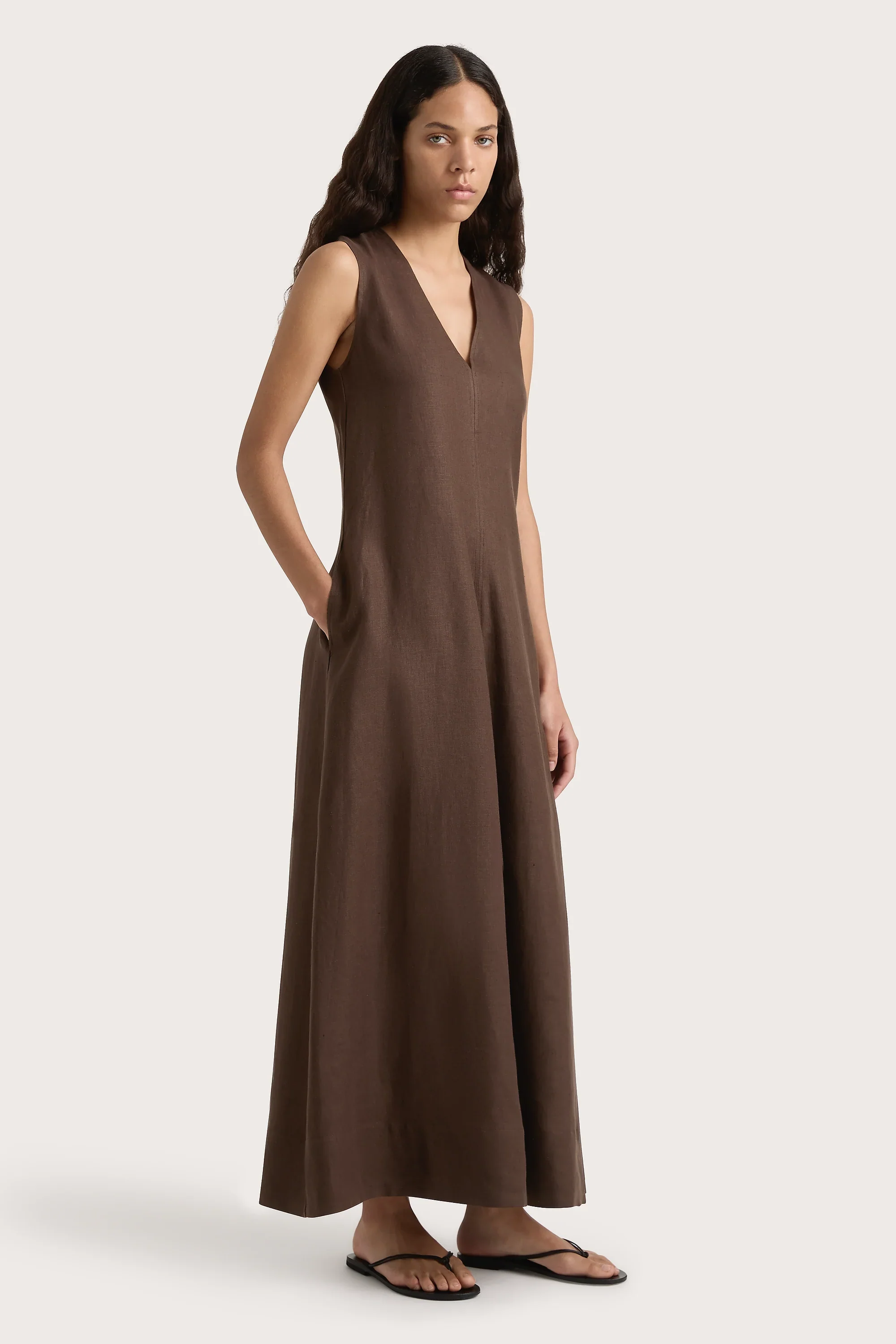 Faithfull - Marteret Midi Dress Bistre - Final Sale - Image 3