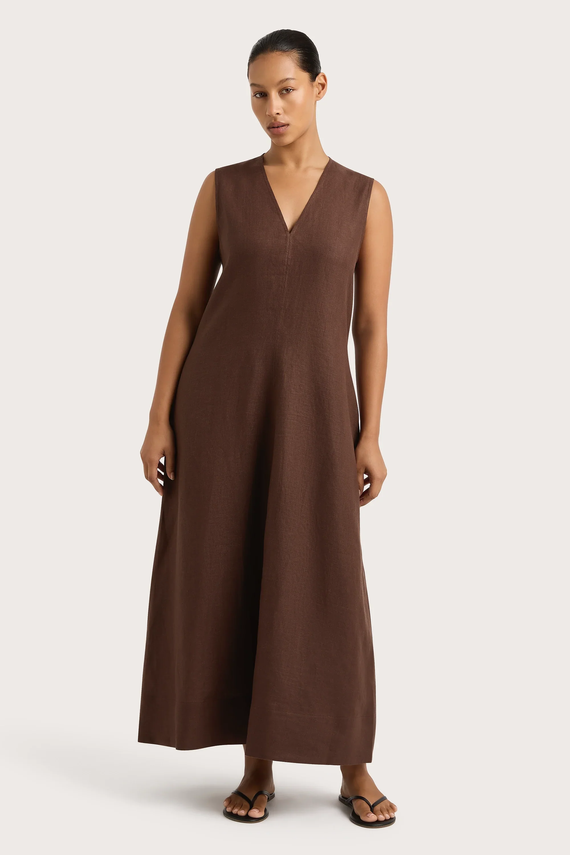 Faithfull - Marteret Midi Dress Bistre - Final Sale - Image 6