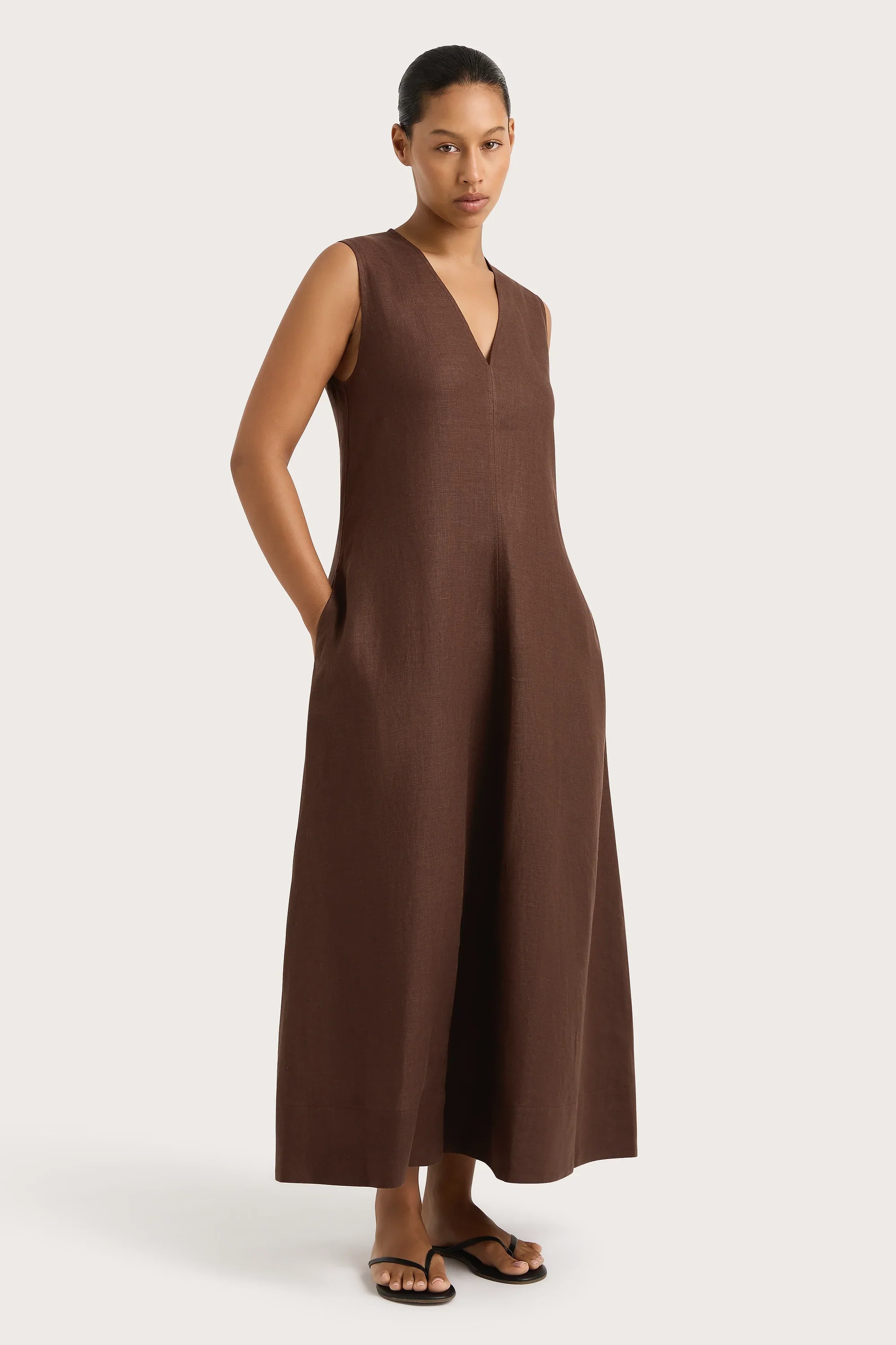 Faithfull - Marteret Midi Dress Bistre - Final Sale - Image 7