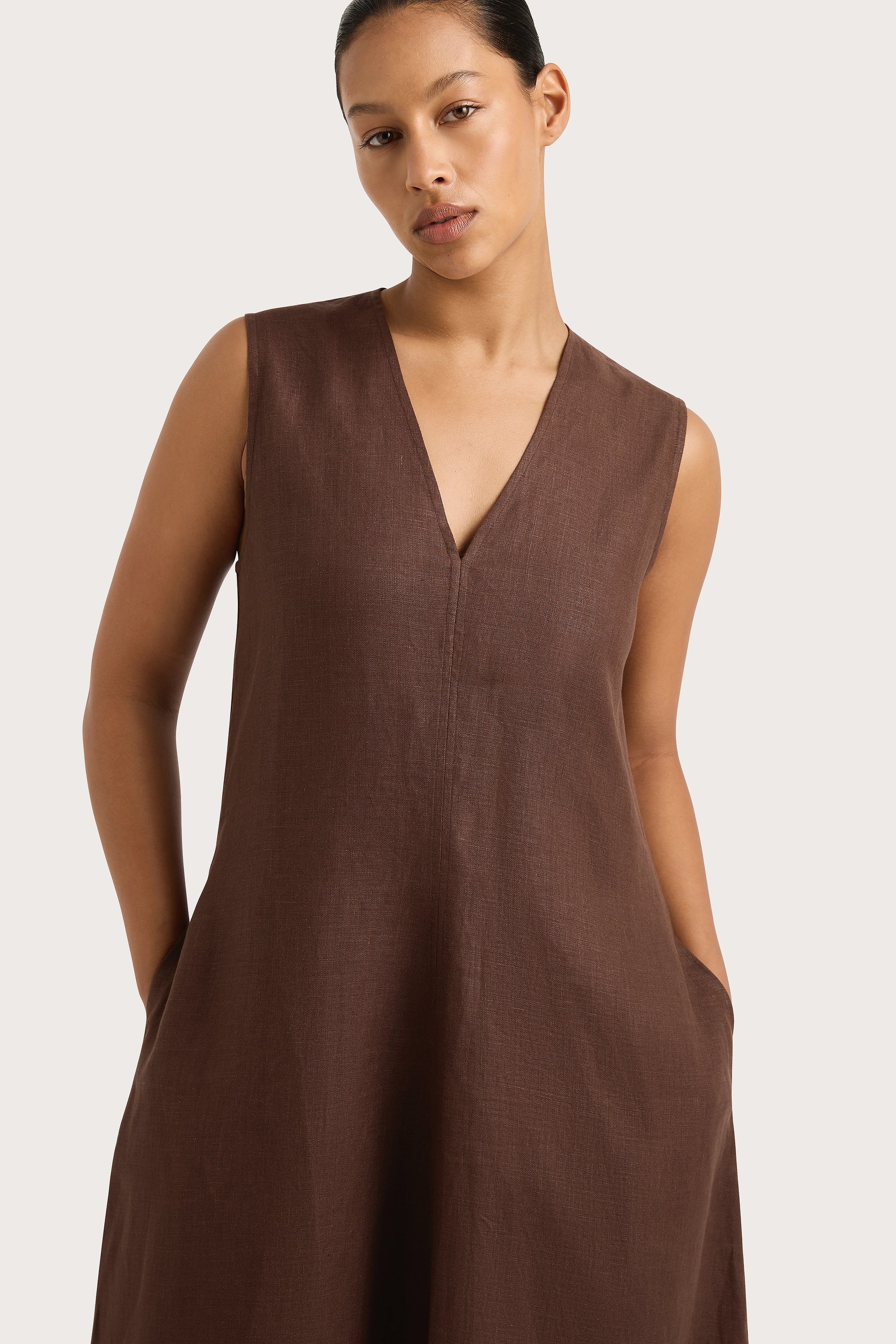 Faithfull - Marteret Midi Dress Bistre - Final Sale - Image 8