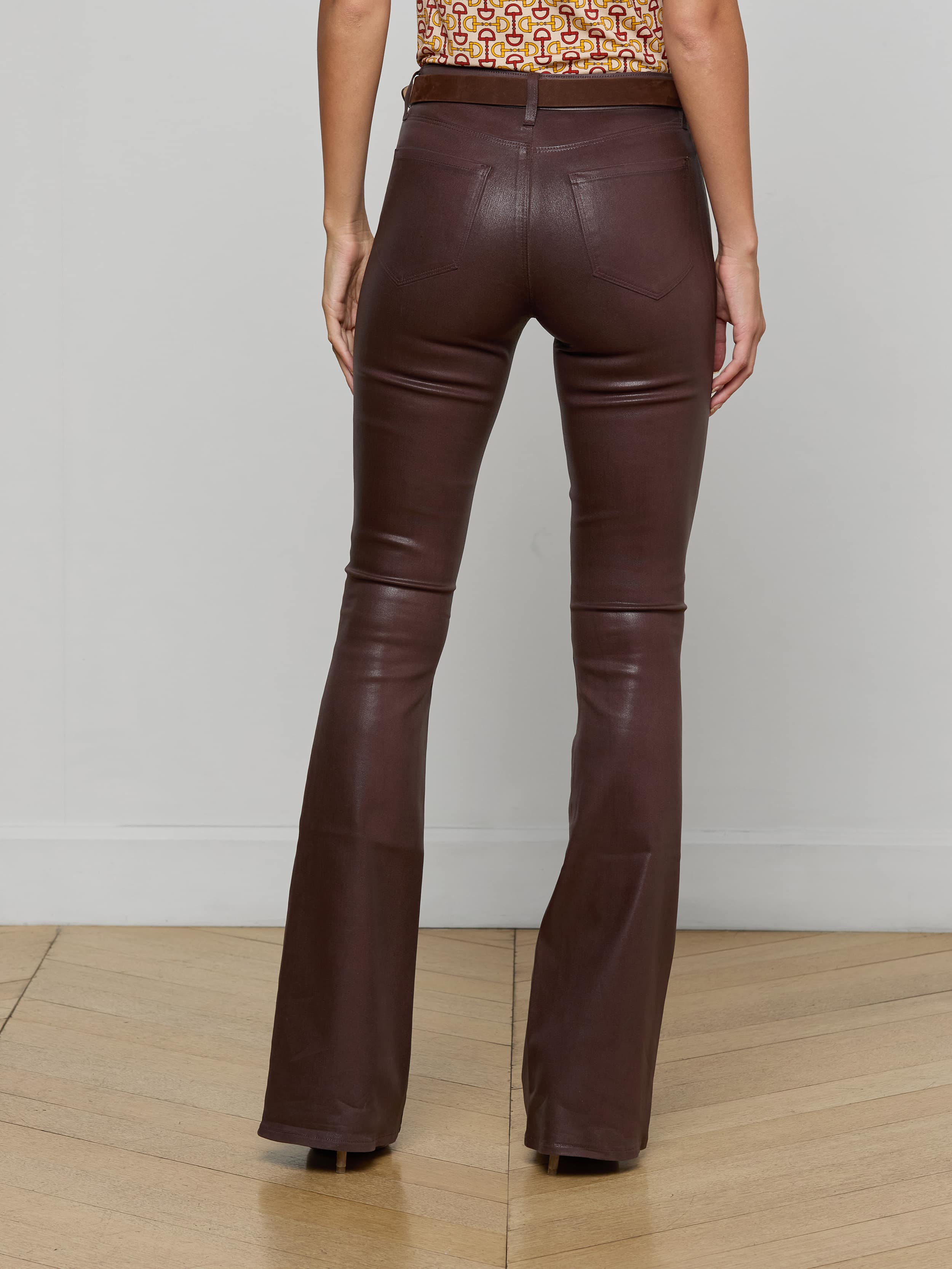 L'AGENCE - Marty Coated Flare Jean - Image 5