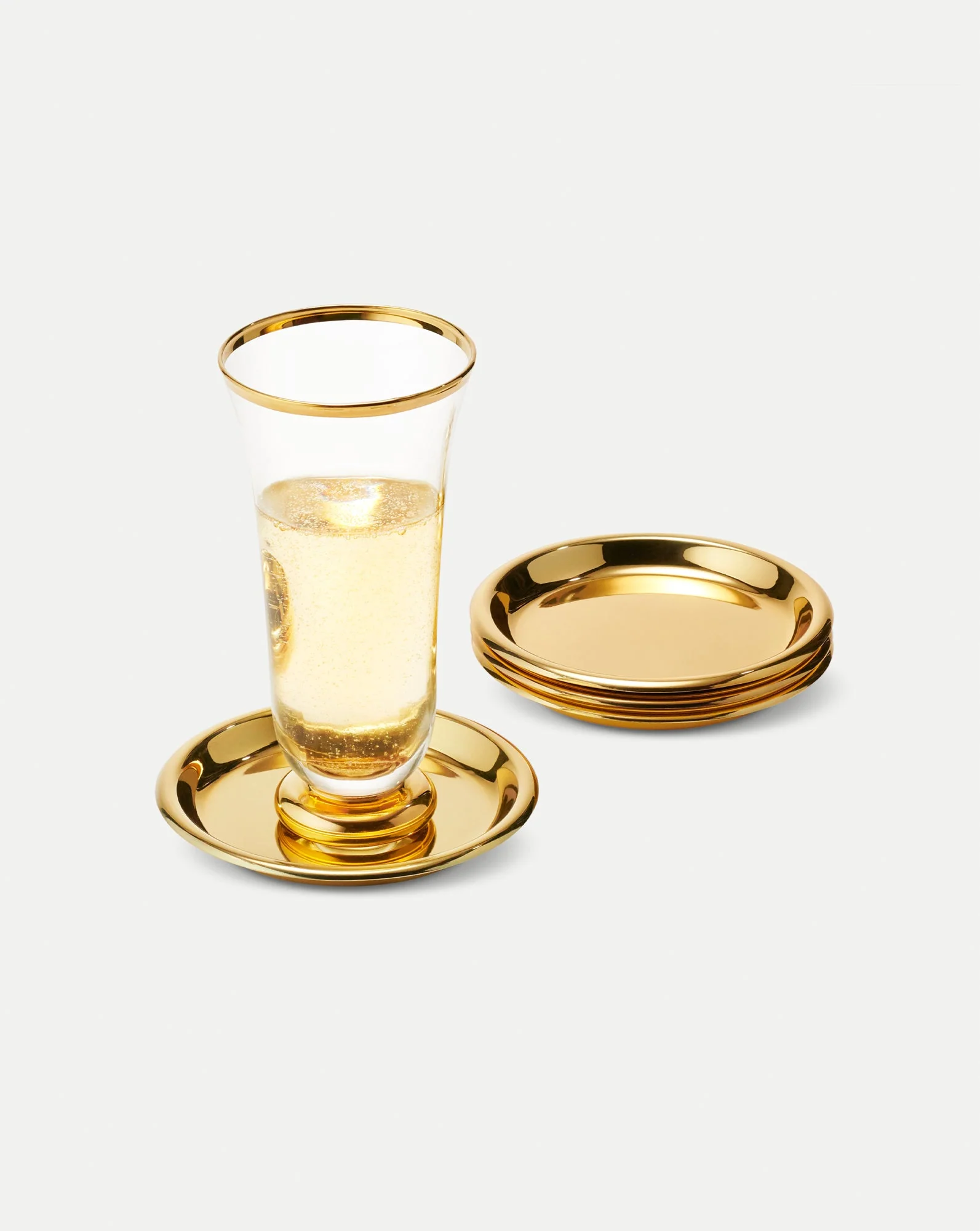 Veronica Beard - Marzia Gold Coaster Set - Image 3