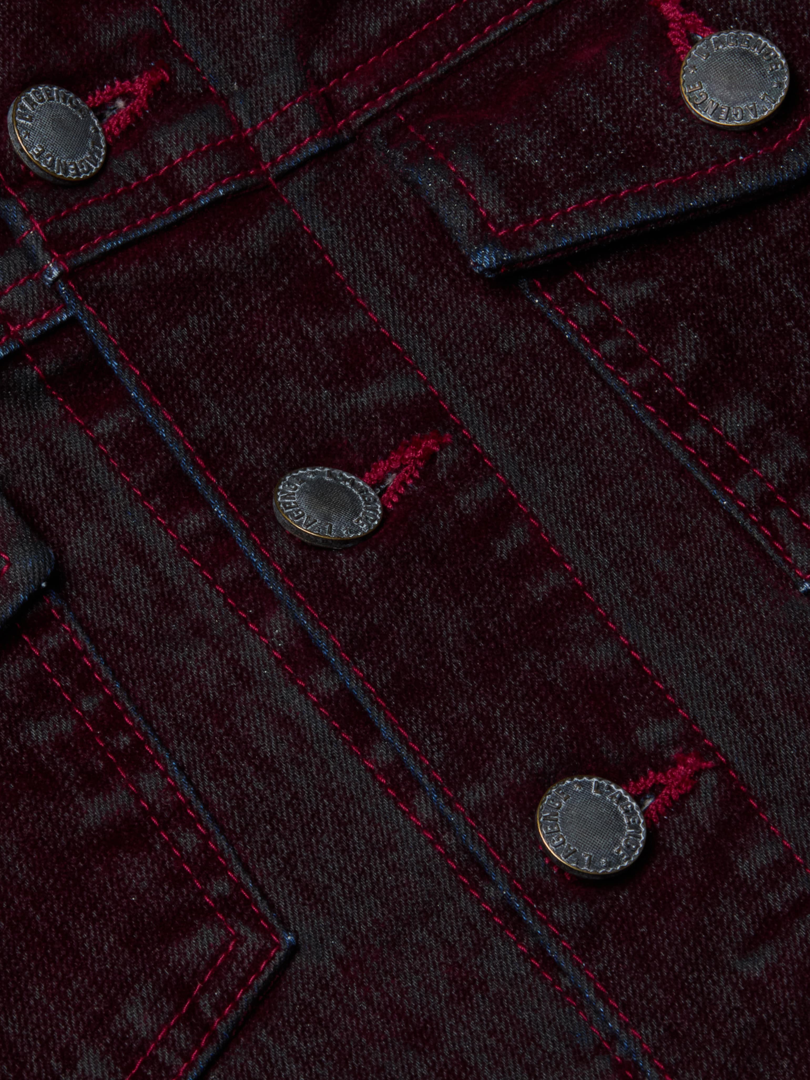 L'AGENCE - Maven Flocked Jean Jacket - Image 5