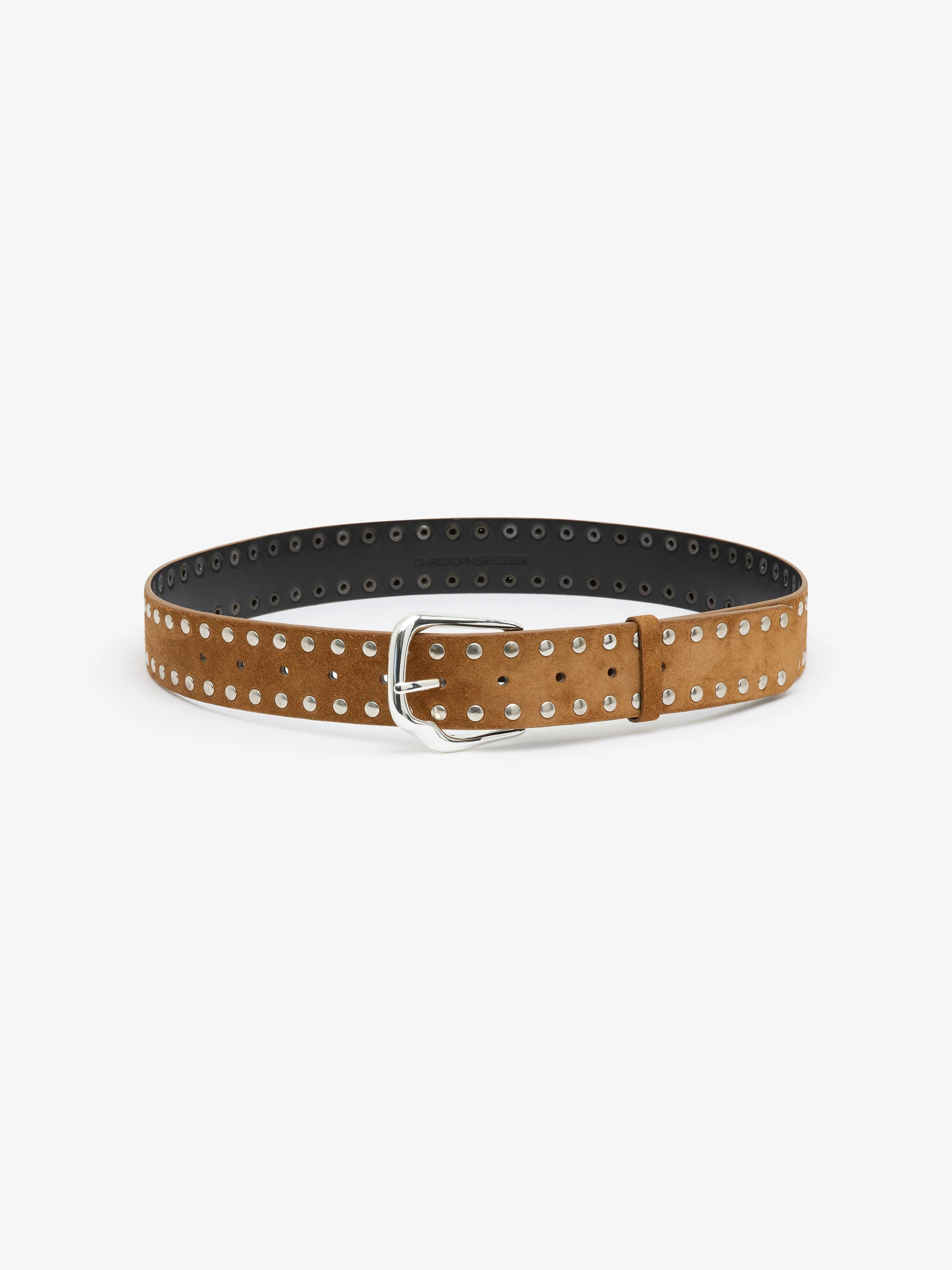 Christopher Esber - Maverick Suede Studded Belt