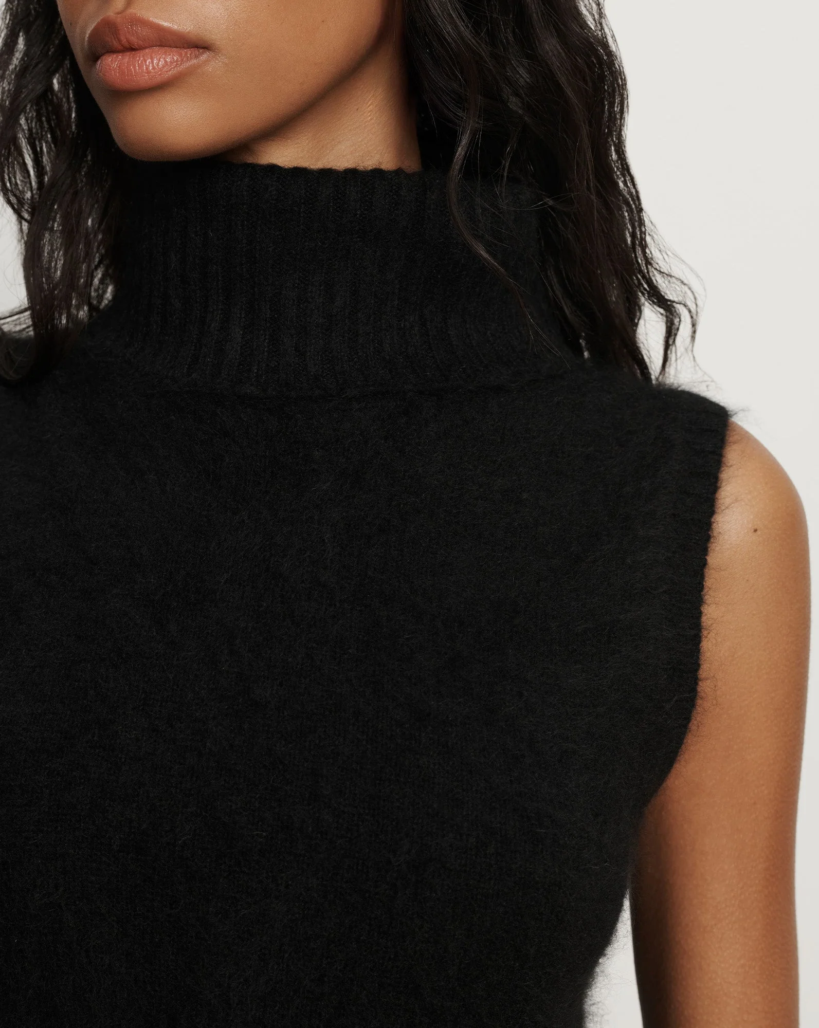 Veronica Beard - Mazzy Brushed Cashmere Sleeveless Sweater - Image 4