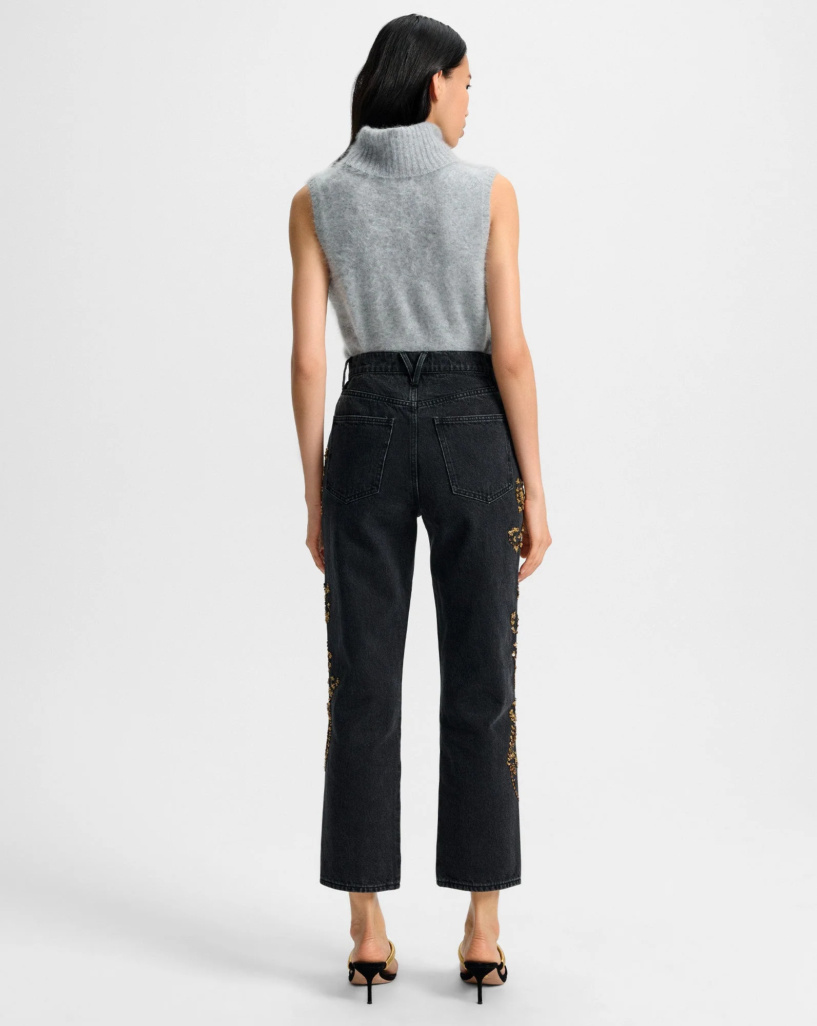 Veronica Beard - Mazzy Brushed Cashmere Sleeveless Sweater - Image 4