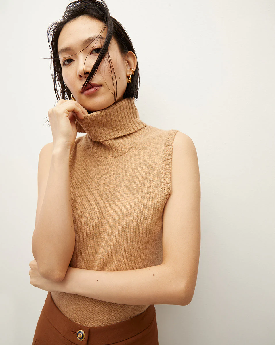 Veronica Beard - Mazzy Cashmere Sleeveless Sweater
