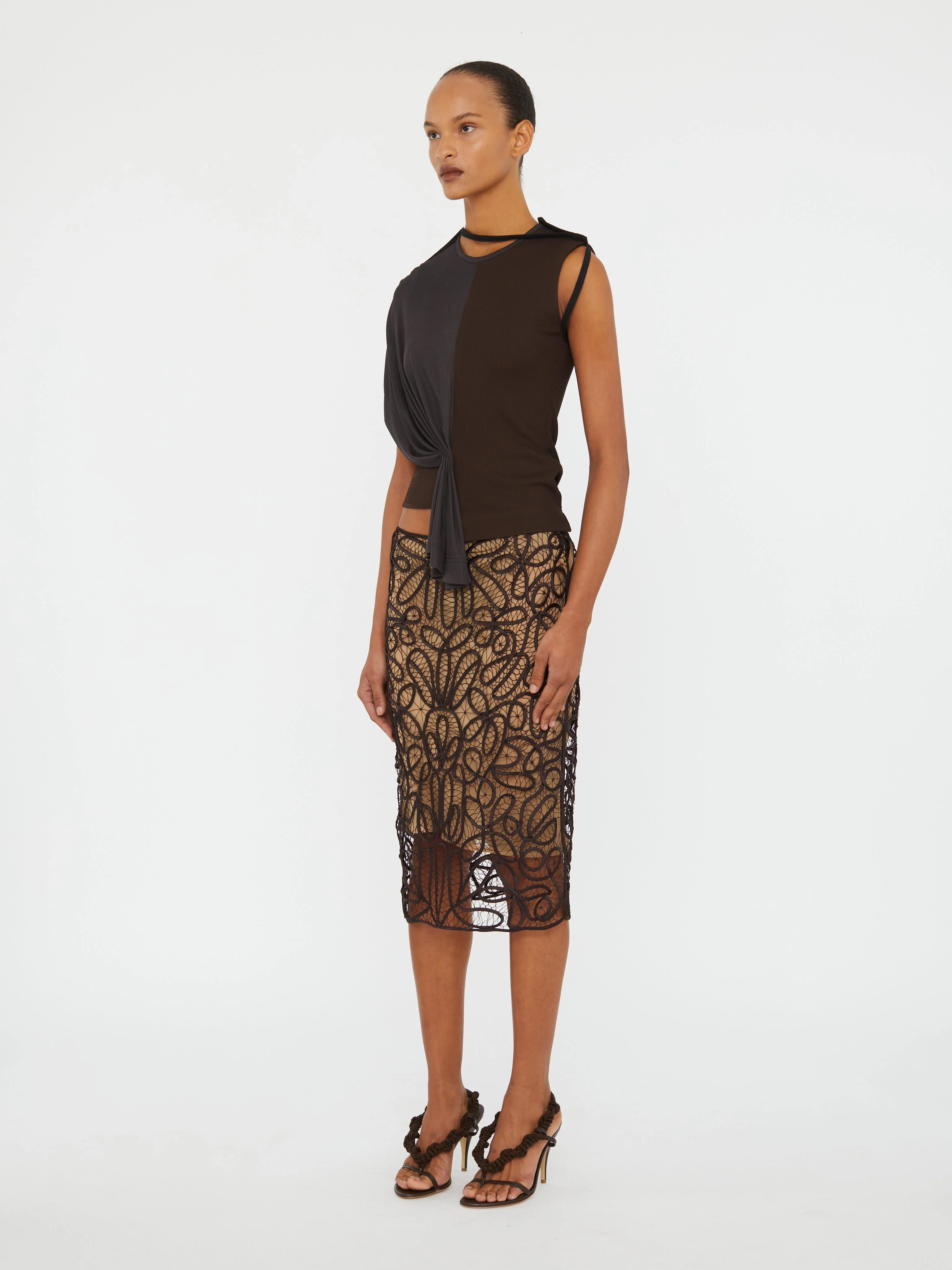 Christopher Esber - Meander Lace Skirt - Image 5