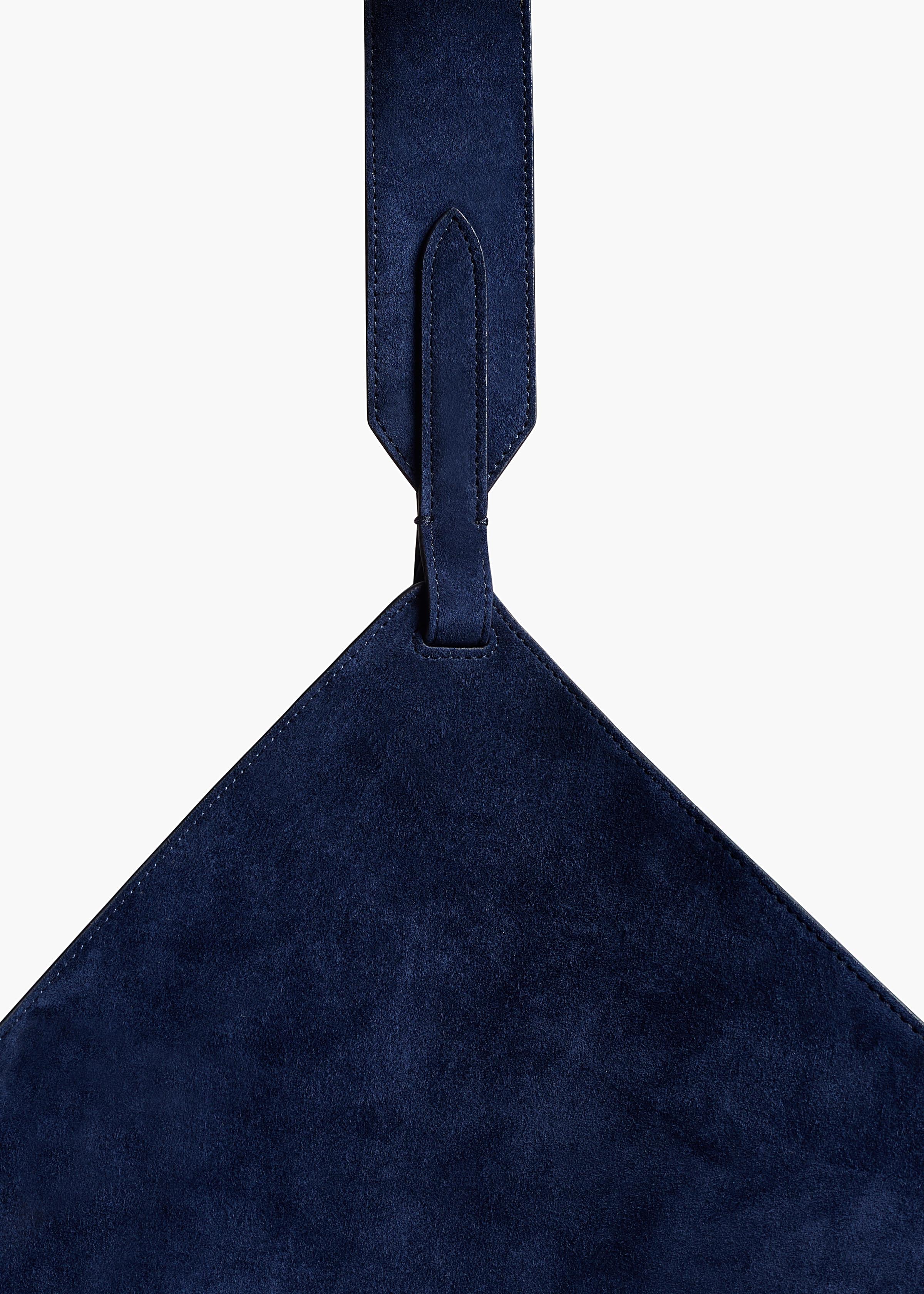 Khaite - Medium Lotus Tote in Midnight Suede - Image 4