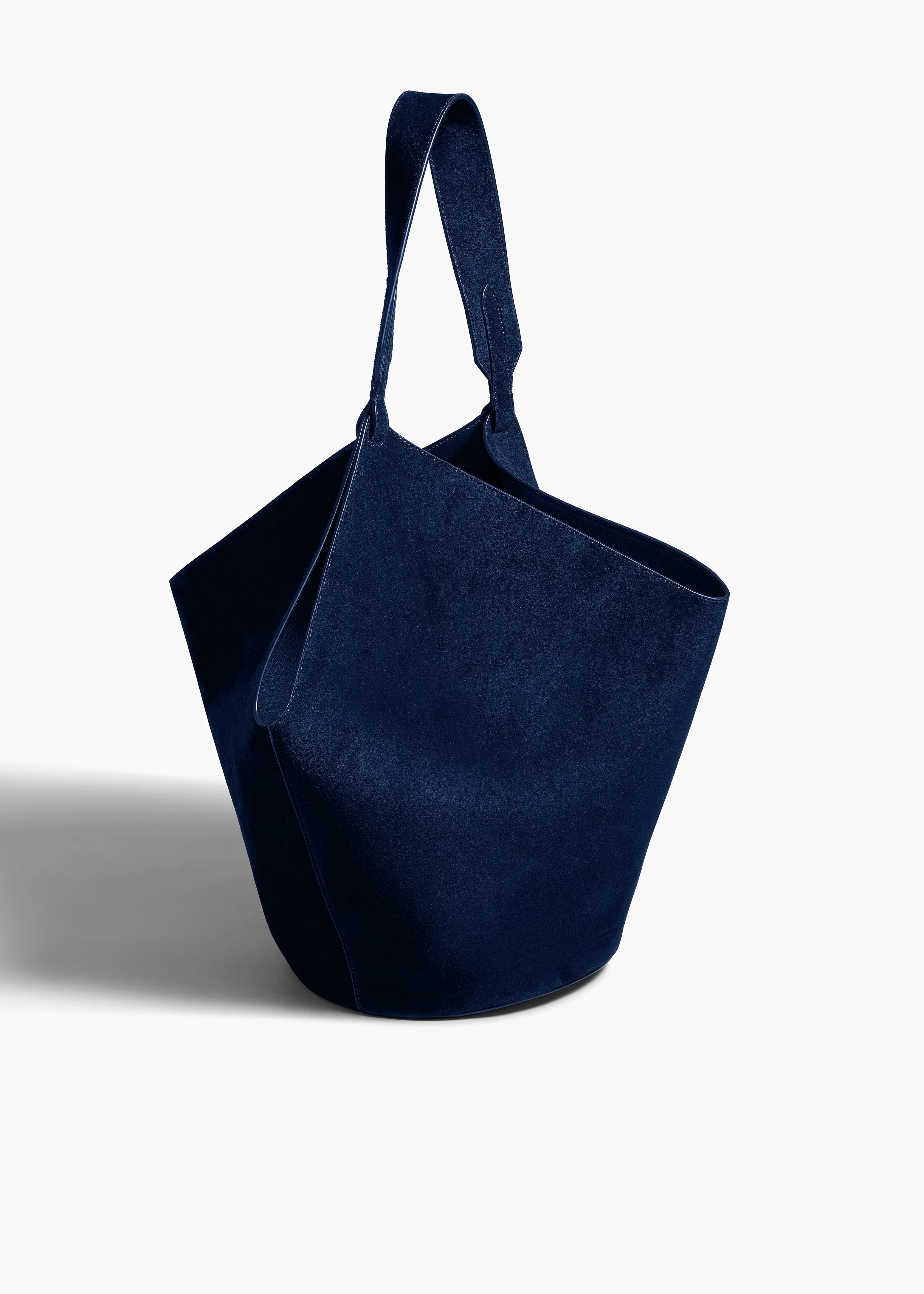 Khaite - Medium Lotus Tote in Midnight Suede - Image 7