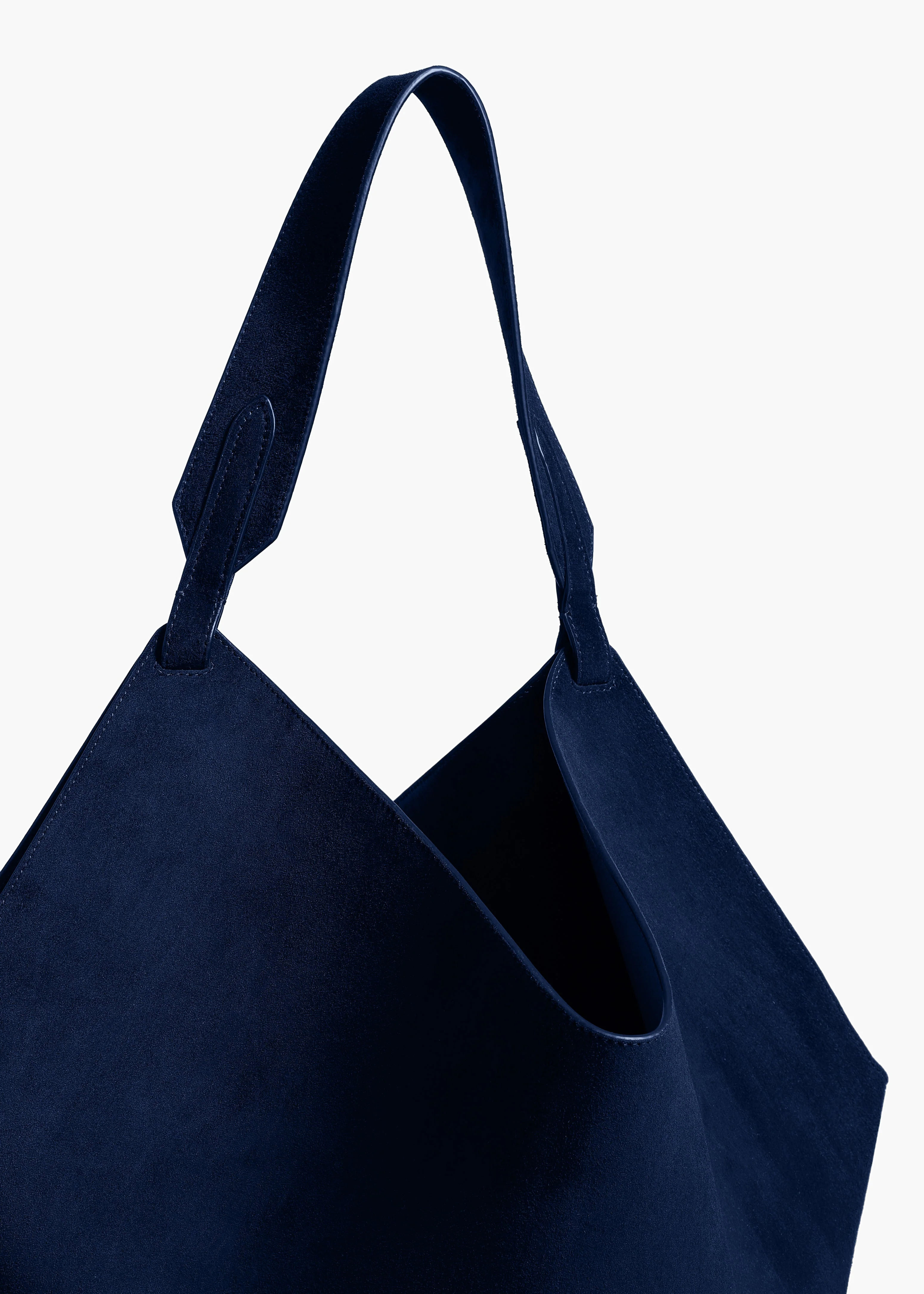 Khaite - Medium Lotus Tote in Midnight Suede - Image 9